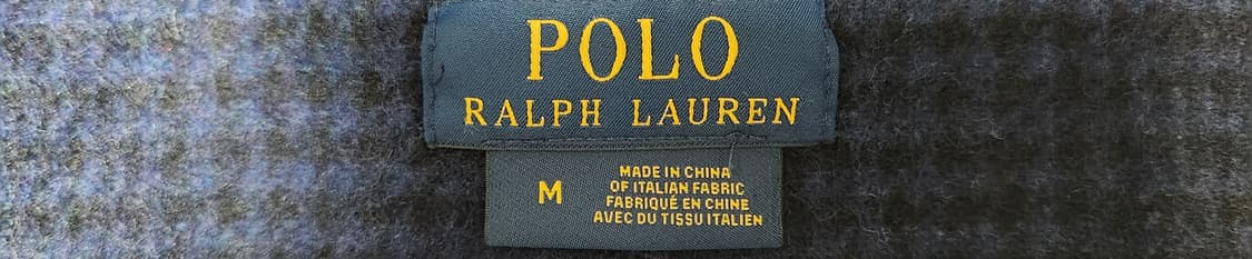 폴로 랄프로렌 네이비 체크 울코트 M  (95-100) 상품이미지3