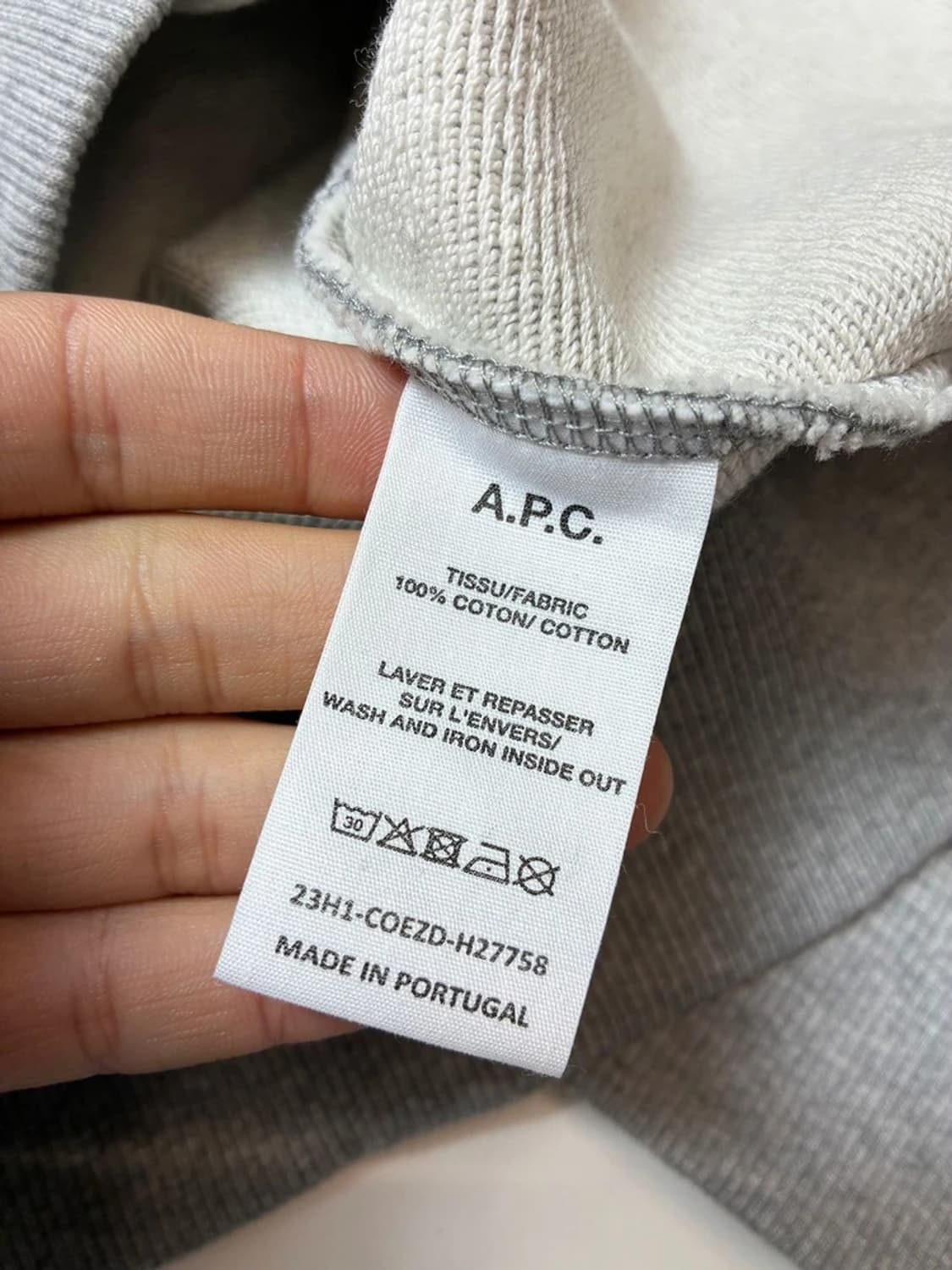 아페쎄 APC 로고 프린트 스웻 맨투맨 PN8401 상품이미지8