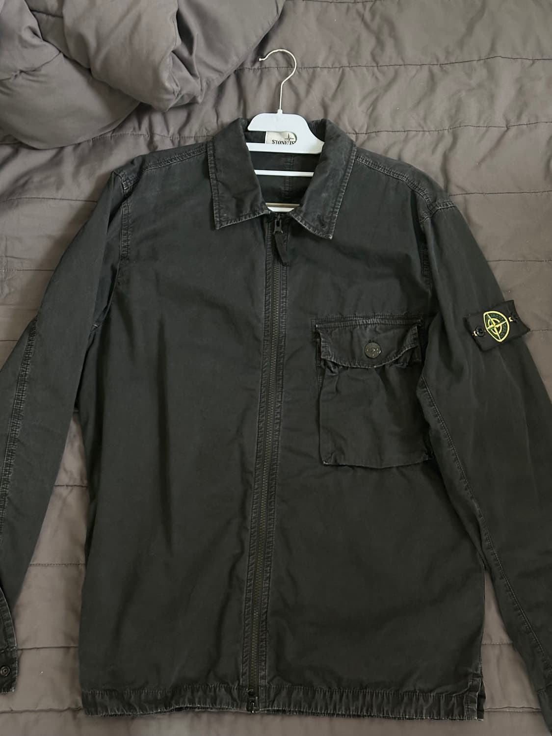 20SS 스톤아일랜드 원 포켓 집 오버셔츠 상품이미지1