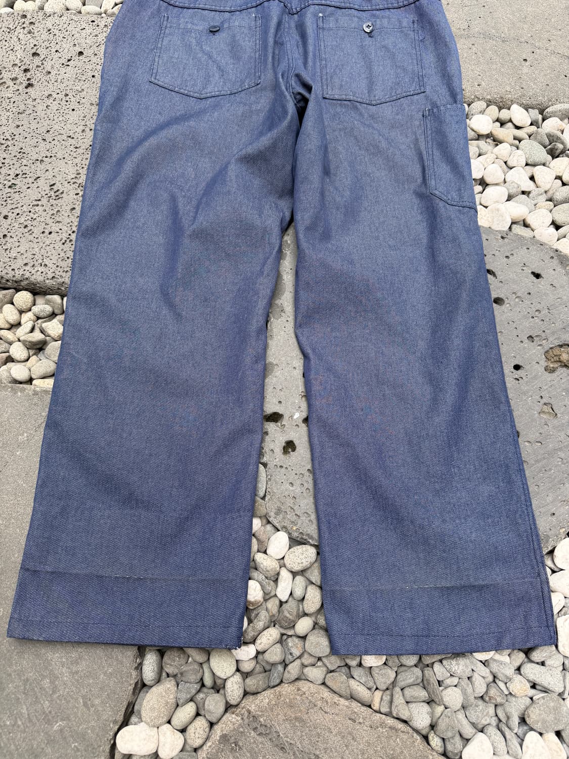 90s VINTAGE WASHED BARBE BLEUE 데님프렌치워크팬츠 상품이미지8
