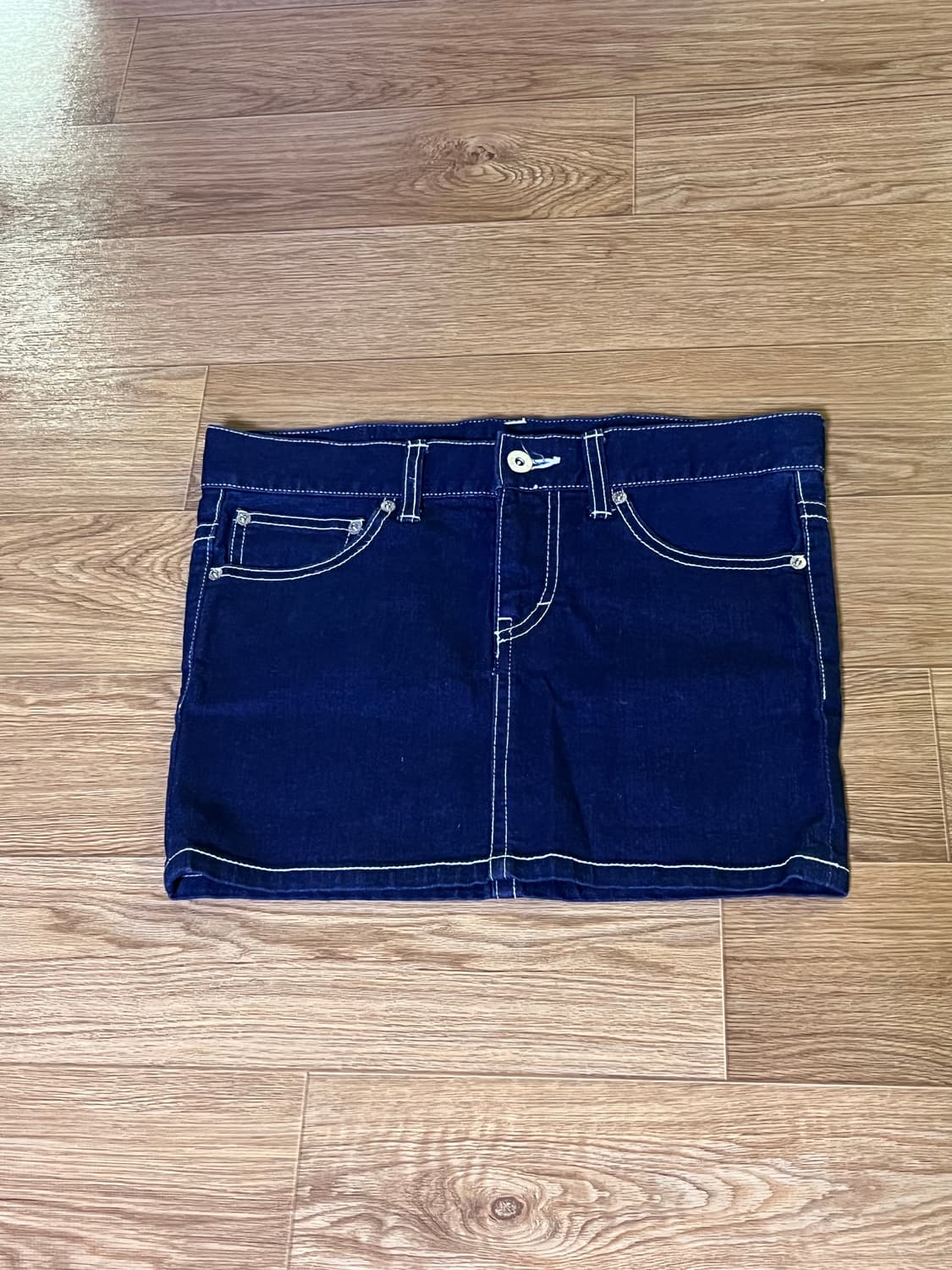 스투시 더블 링크 데님 스커트 상품이미지2