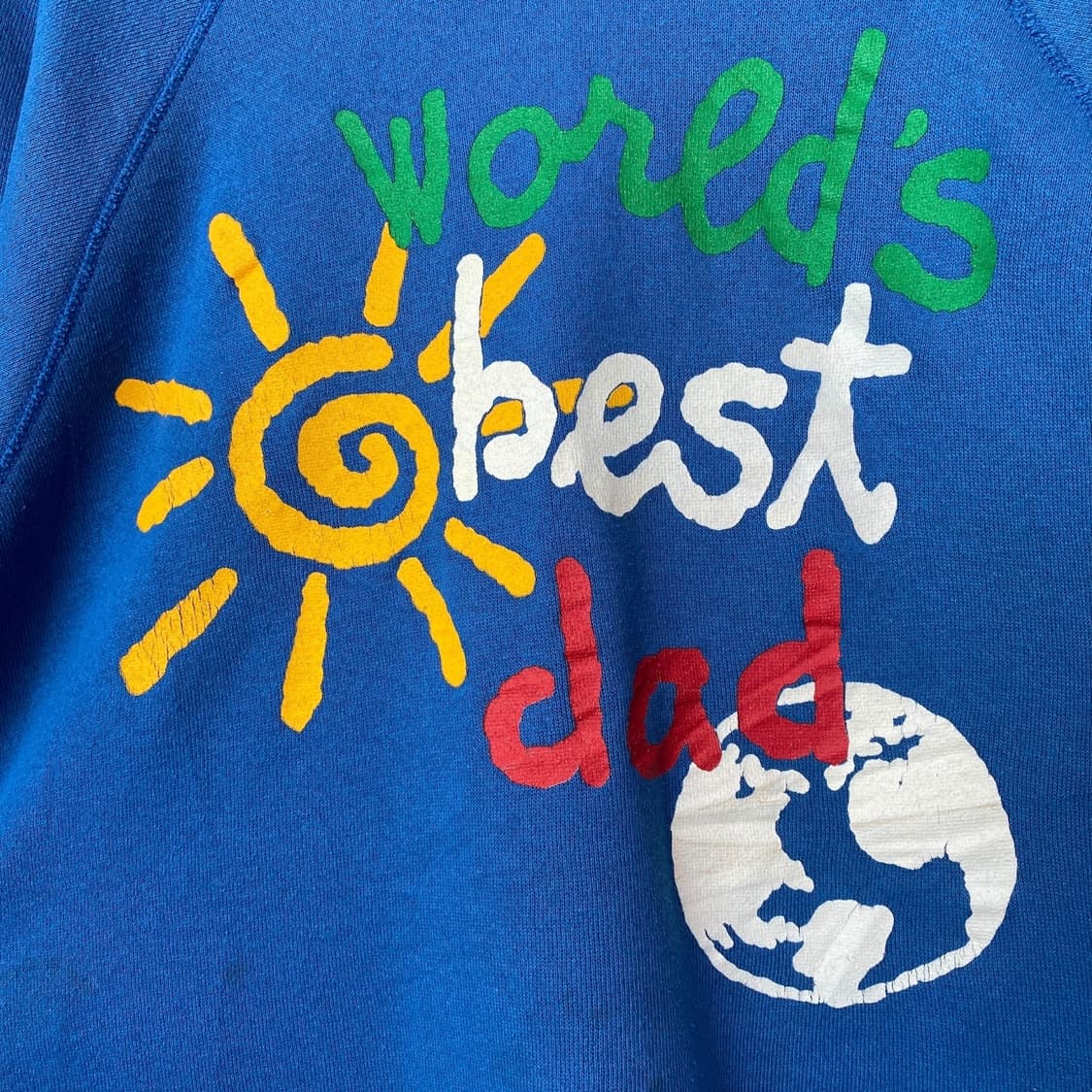 (L)90s 툴텍스 World's Best Dad 스웨트셔츠 맨투맨 상품이미지5