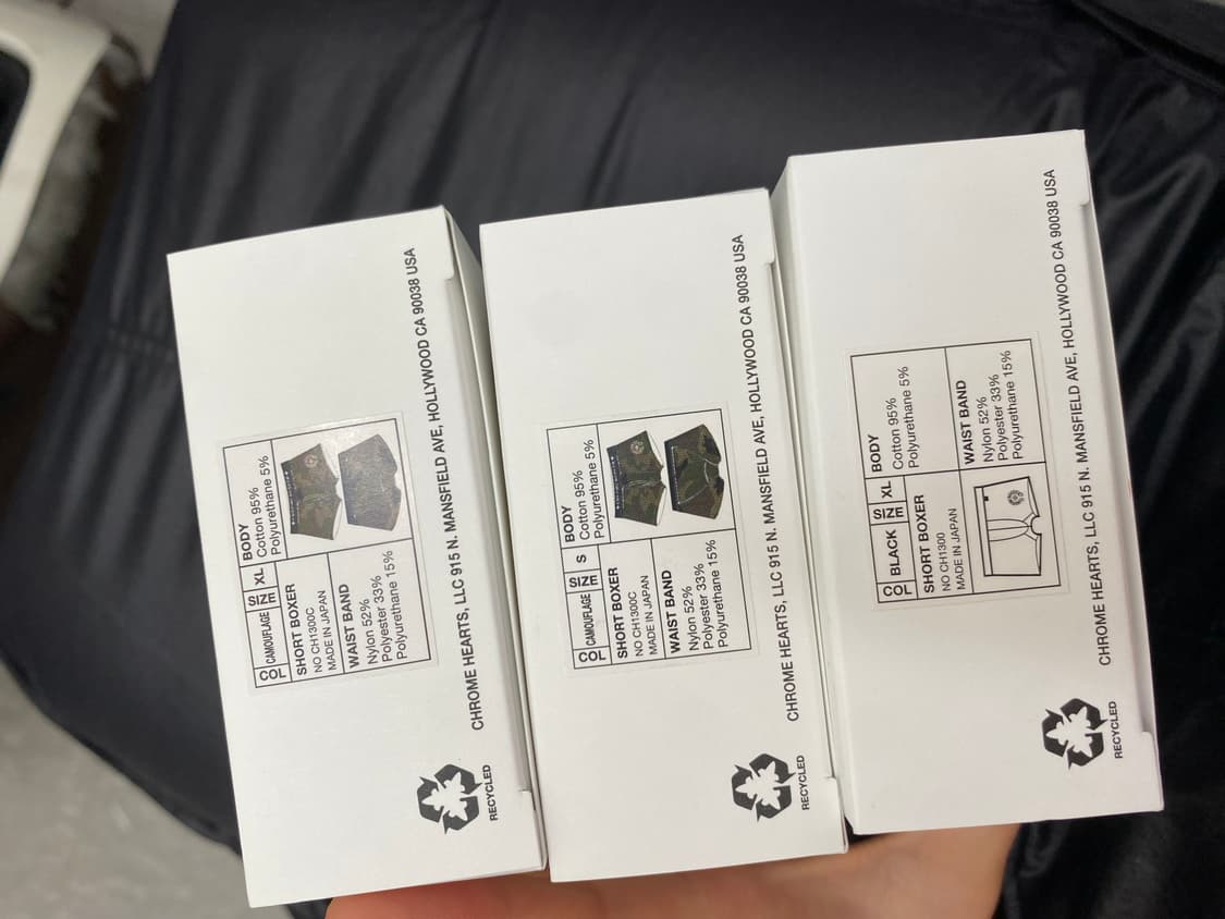 새상품 크롬하츠 팬티 복서 브리프 쇼츠 카모 블랙 검흰 S XL 상품이미지5