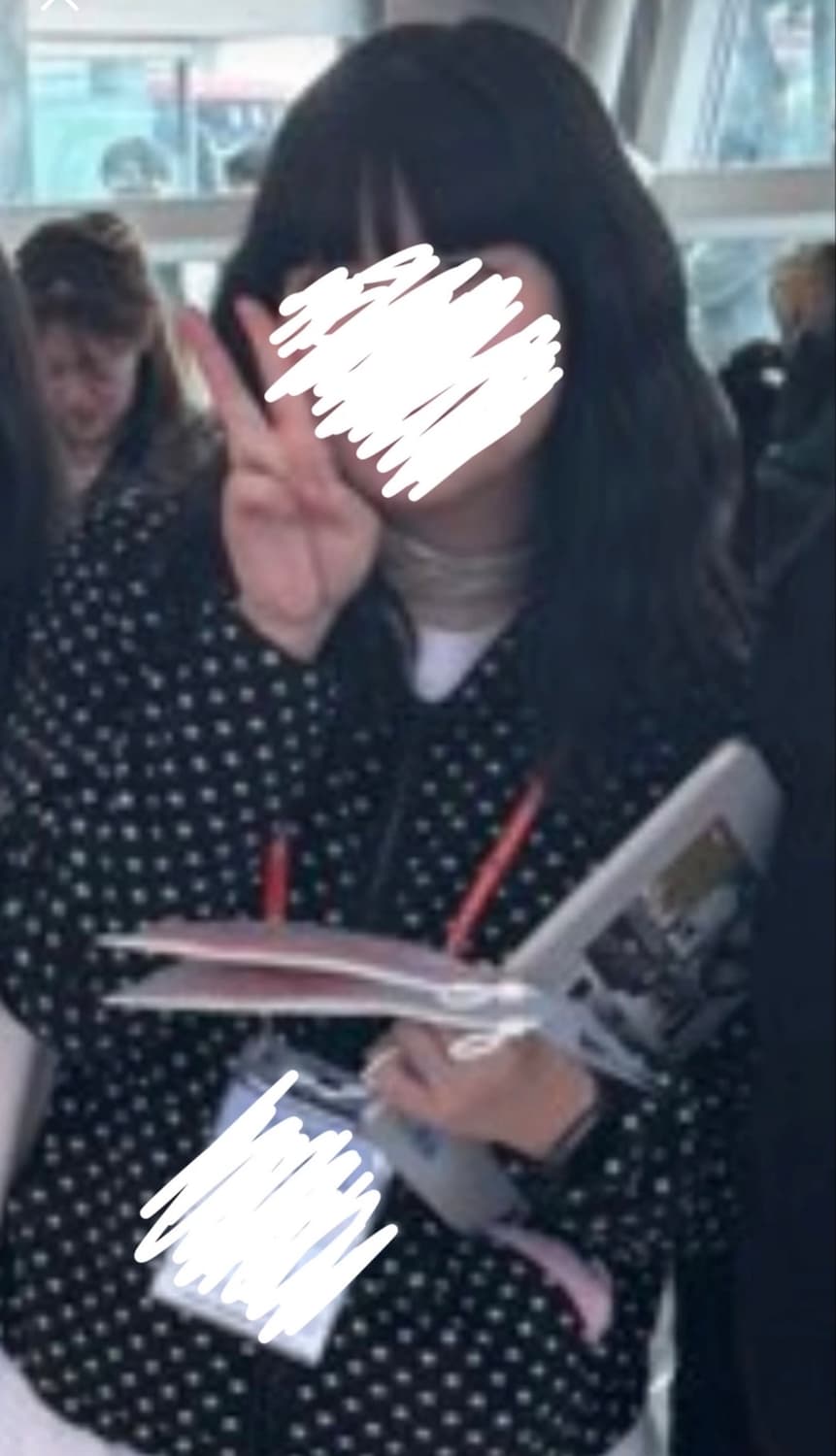 도트 크롭 봄 후드집업  상품이미지2