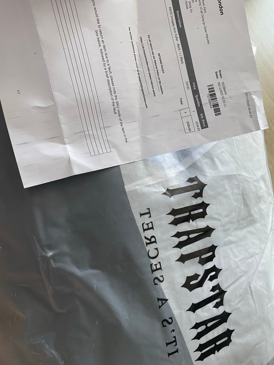 트랩스타 패딩 L 상품이미지3