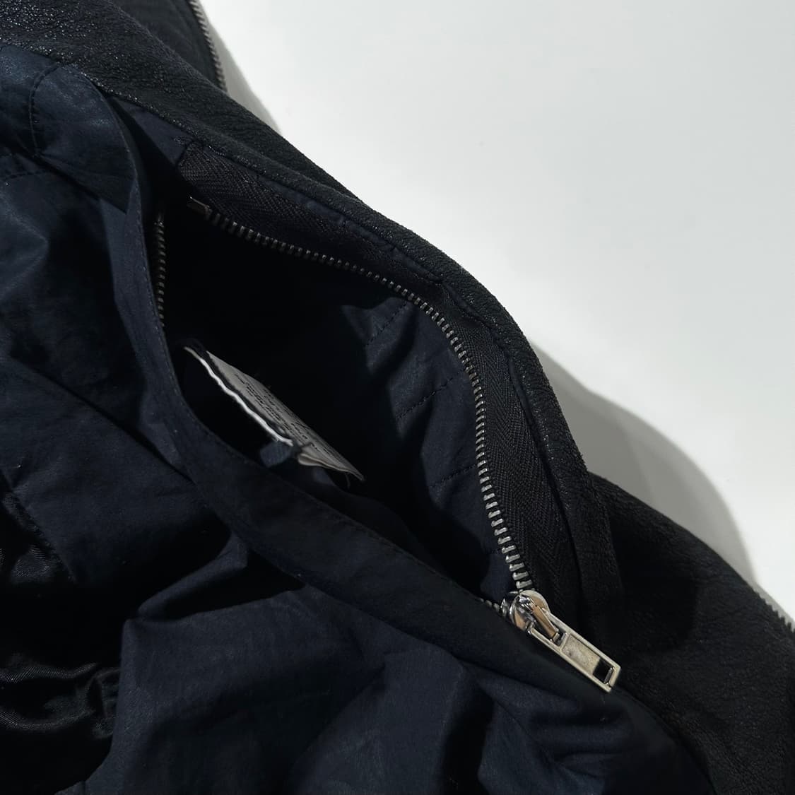 릭오웬스 스투지 램스킨 라이더 자켓 블랙 상품이미지9