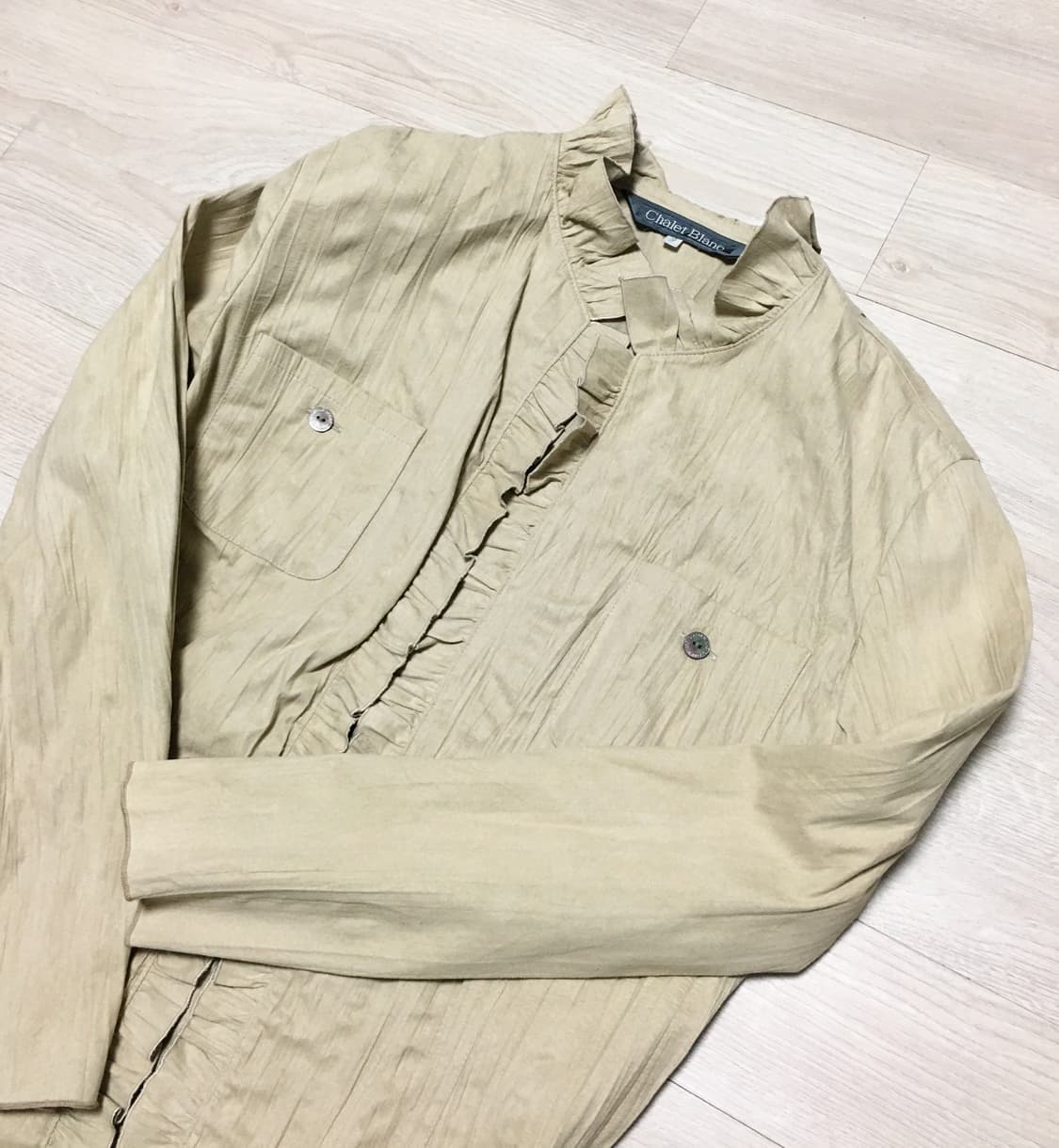 빈티지 셔링 블라우스 상품이미지3