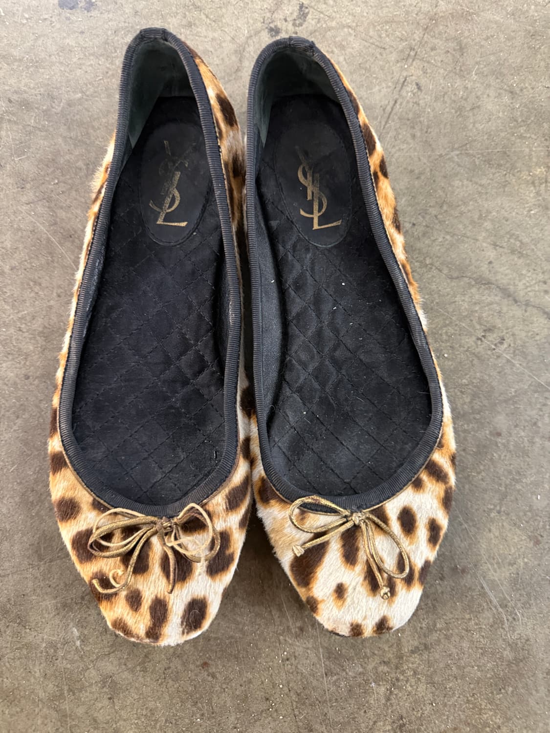 생로랑 정품 레오파드 플랫슈즈 37  상품이미지2