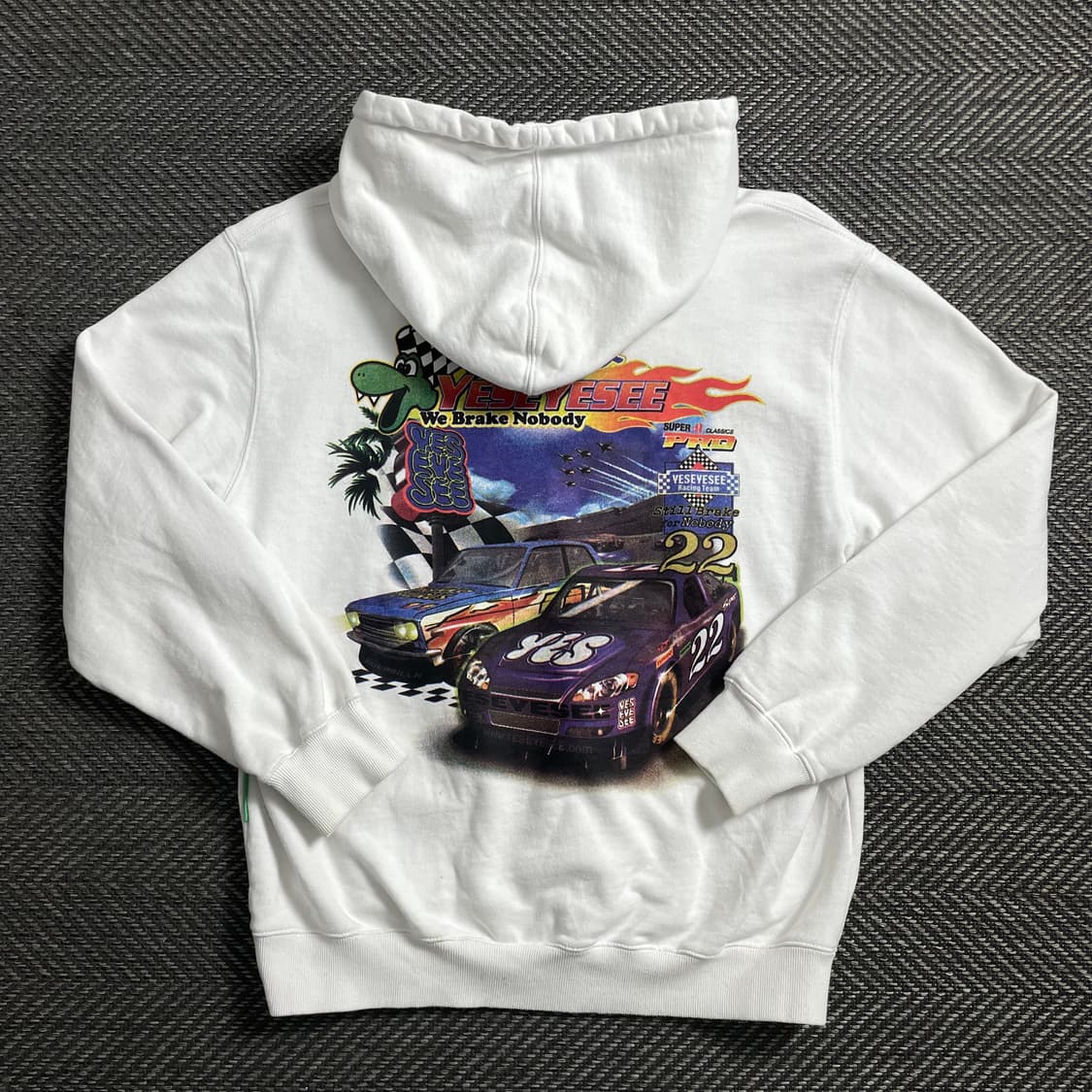예스아이씨 레이싱 그래픽 후드 티셔츠o 4110 상품이미지1