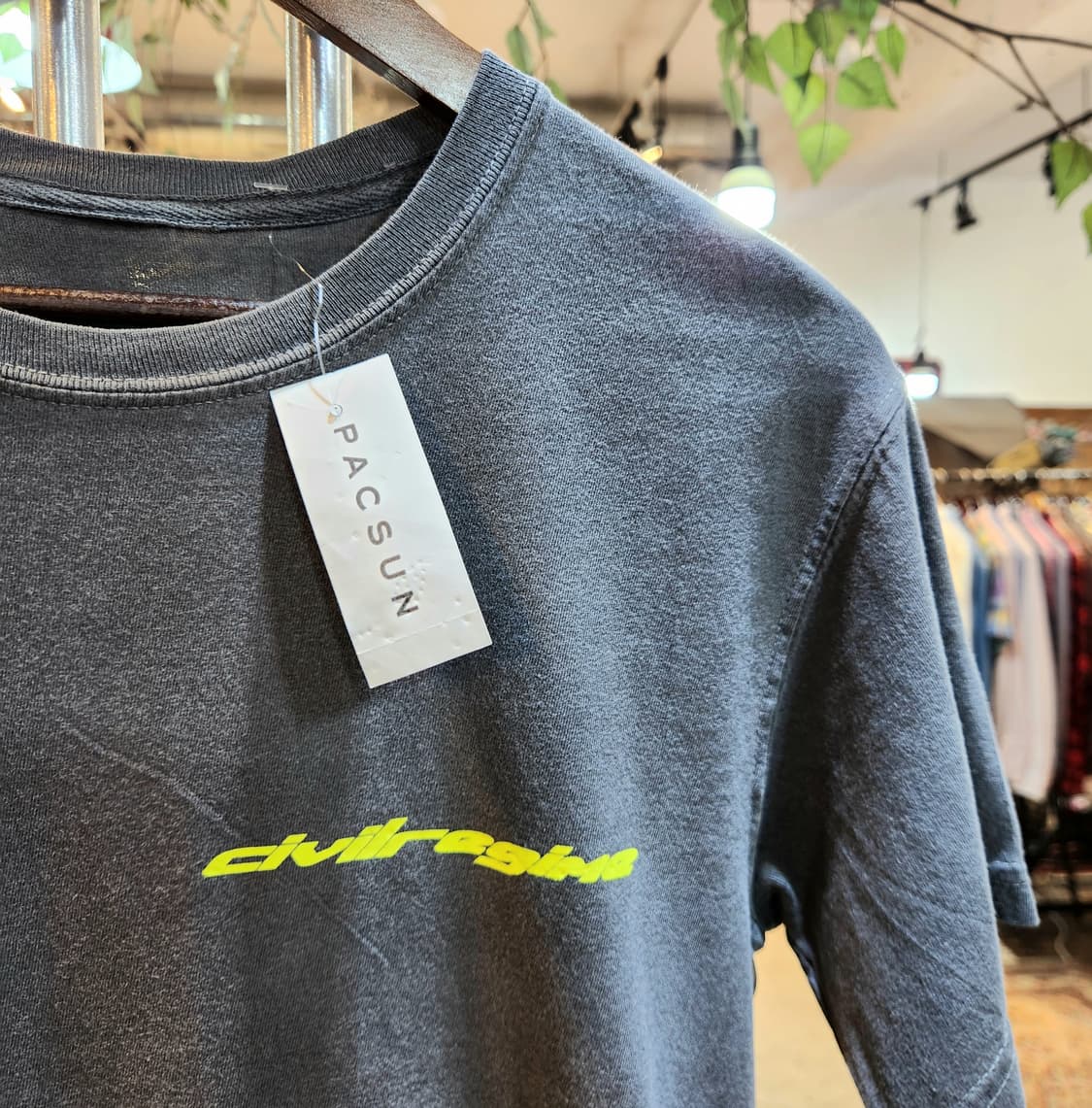 pacsun 미국판 챠콜 워싱 반팔티  미사용품 상품이미지3