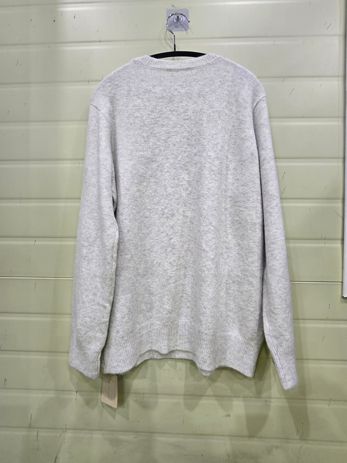 LOVE 장식 회색 니트 상품이미지6