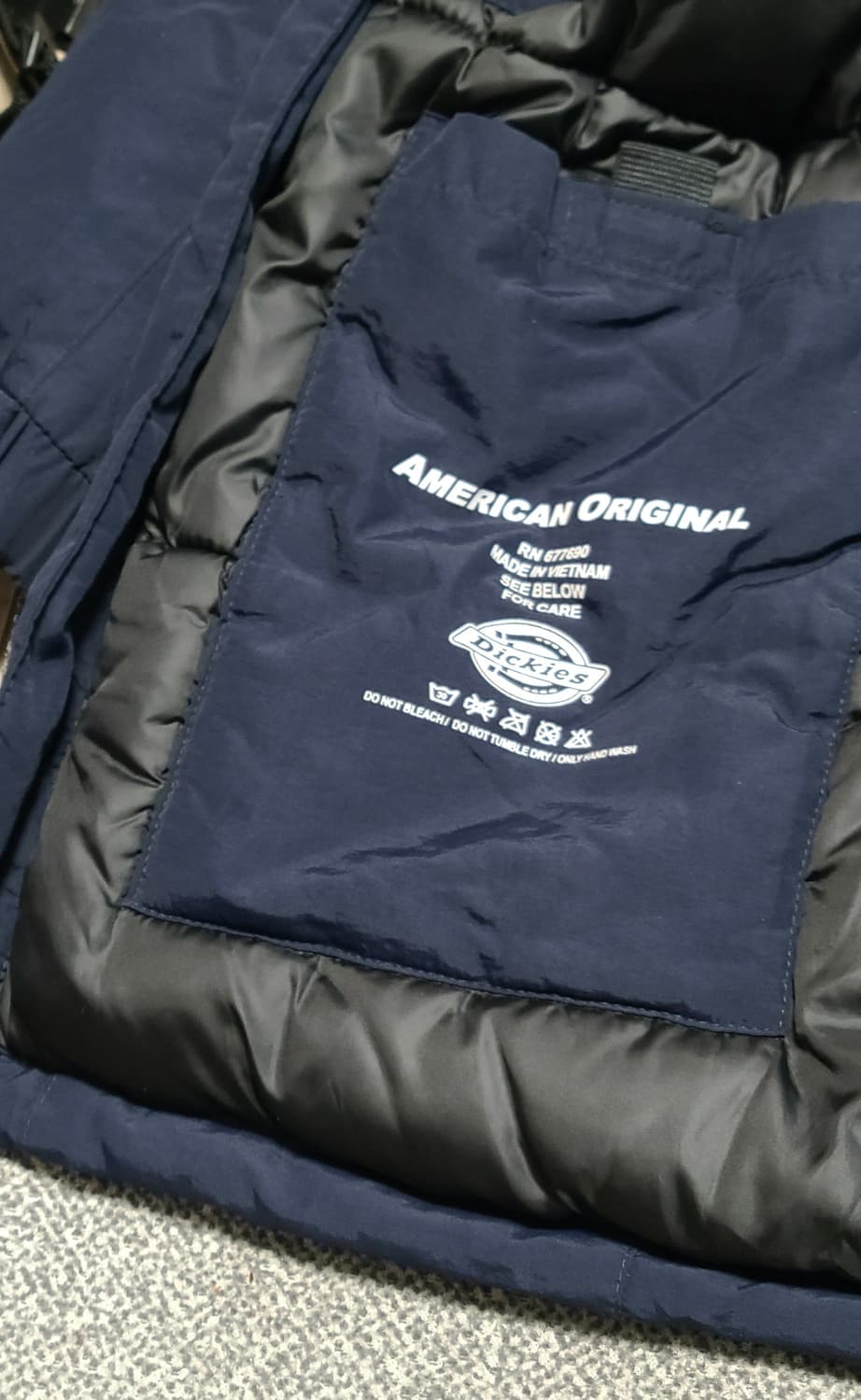 디키즈 네이비 폴리패딩 S-M 상품이미지6