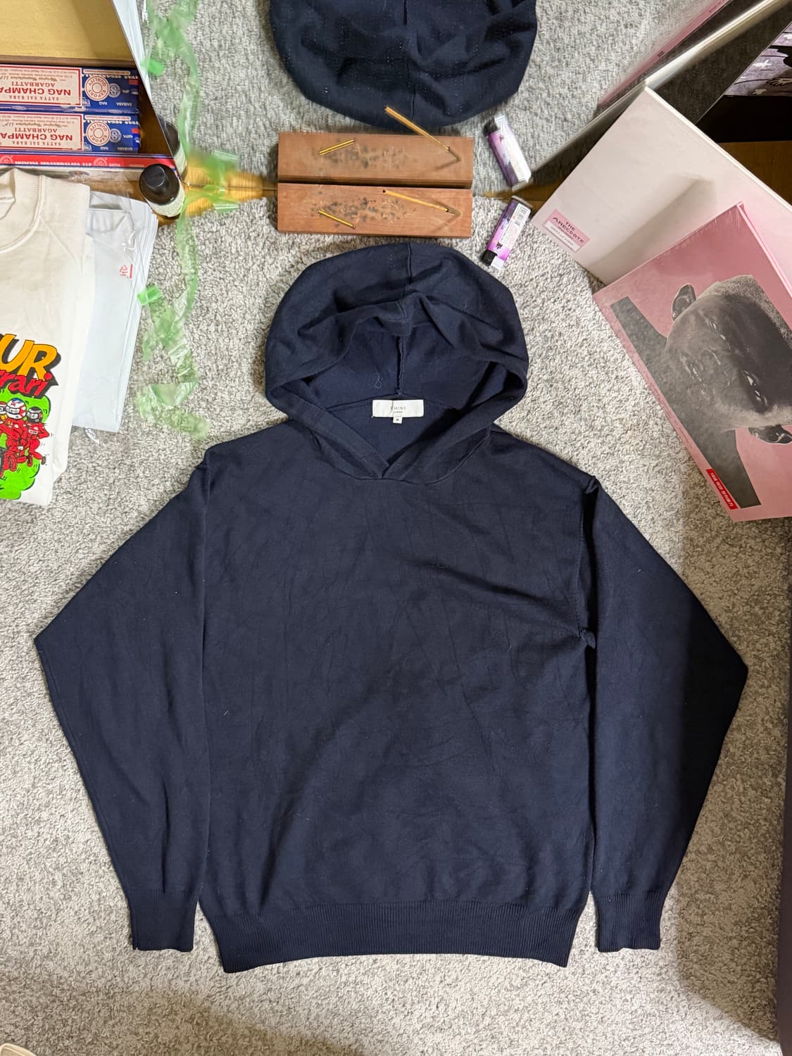 비밍바이빔즈 니트 후드 롱슬리브 상품이미지1