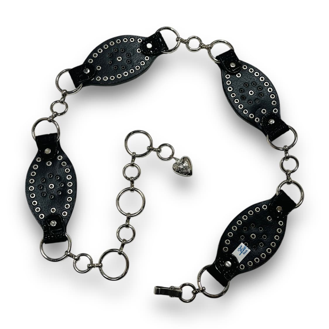 Western Leaf Stud Dark Vintage Belt 상품이미지2