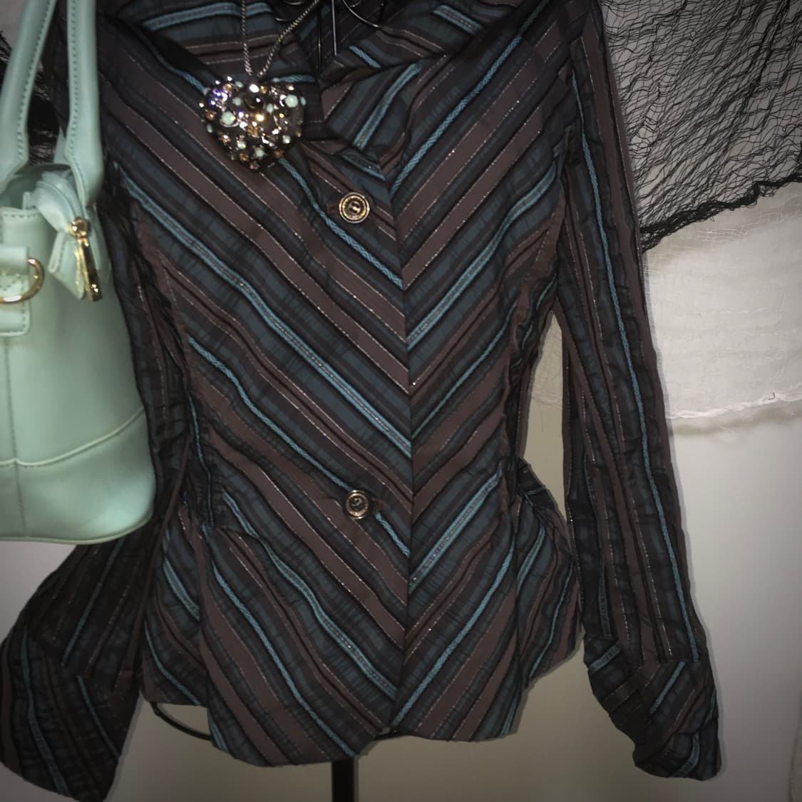 Fairy mint chocolate blouse jacket 상품이미지5