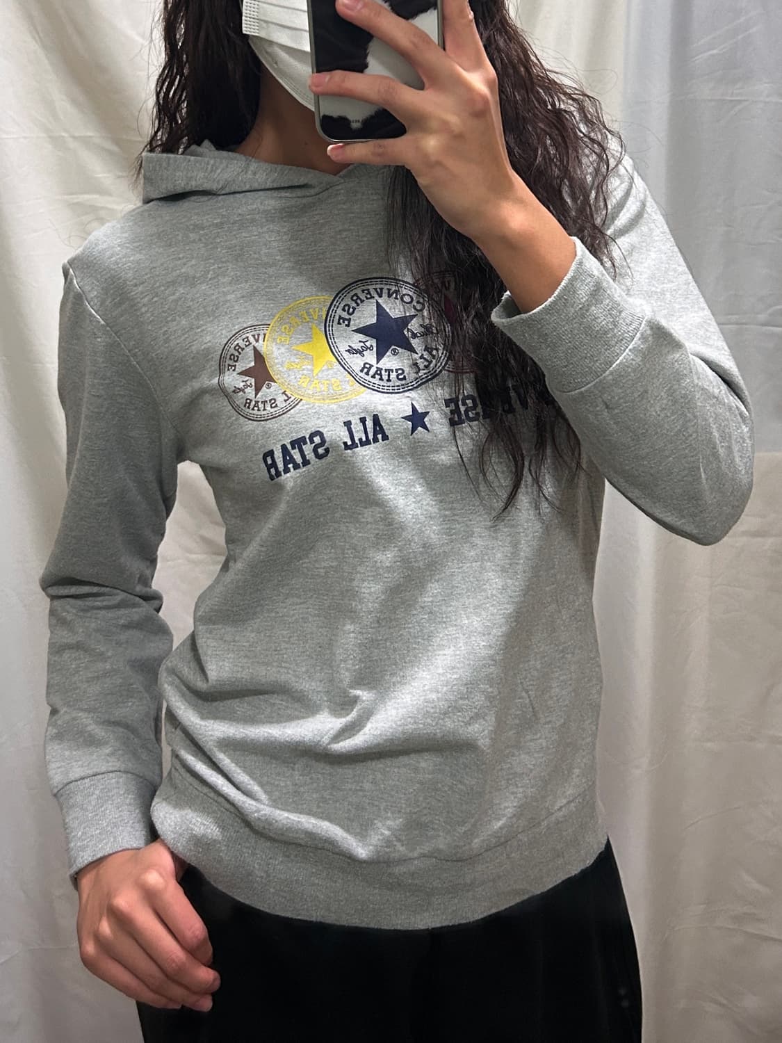 빈티지 converse 프린팅 후드티 상품이미지2