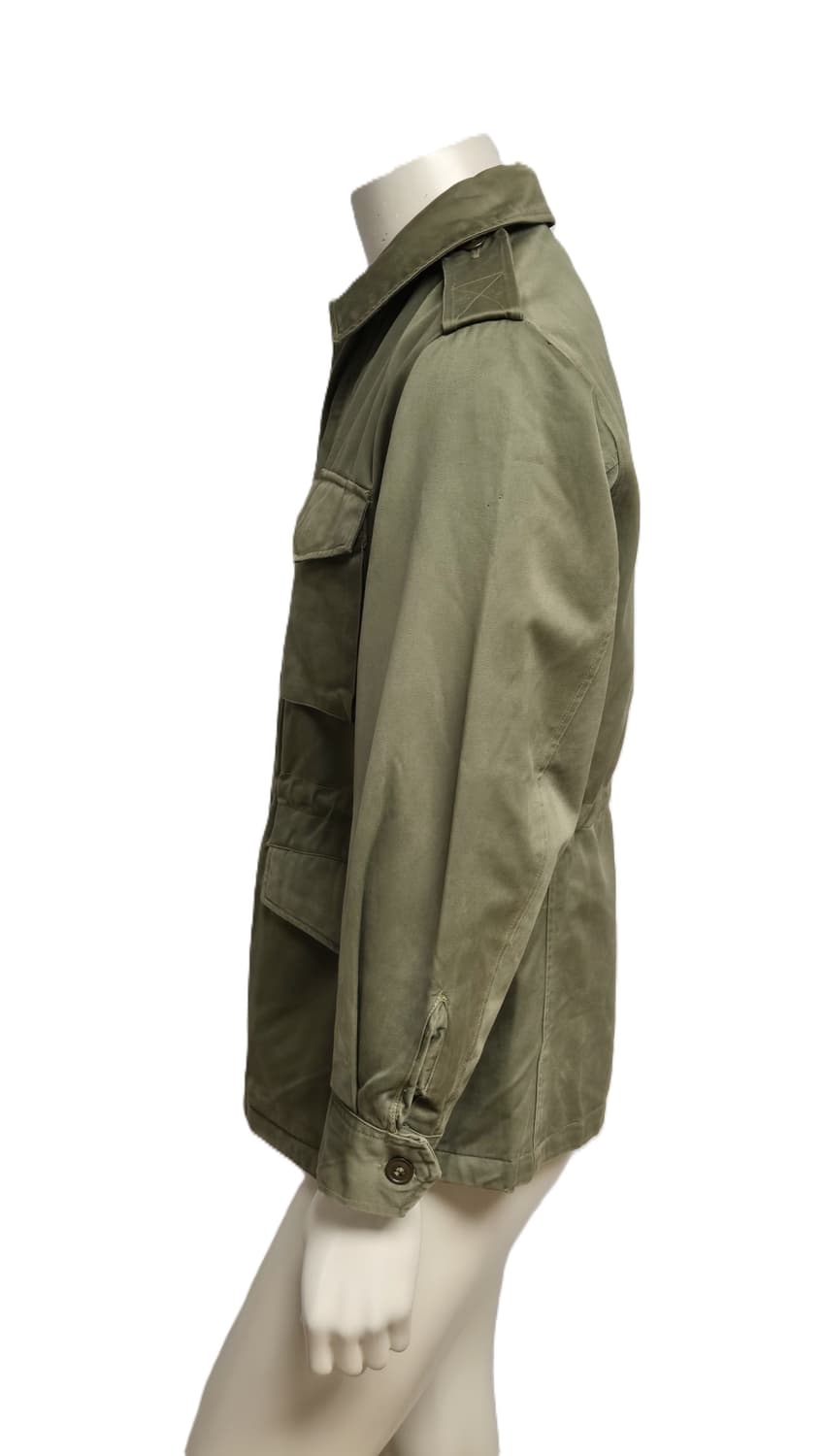 육군 구형 70년대 민무늬 야전상의 전투복 상의 자켓 (M) 상품이미지2