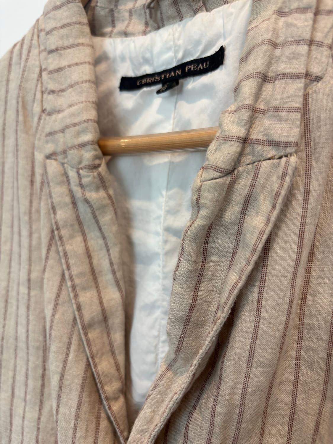 Christian peau linen stripe jacket 상품이미지4