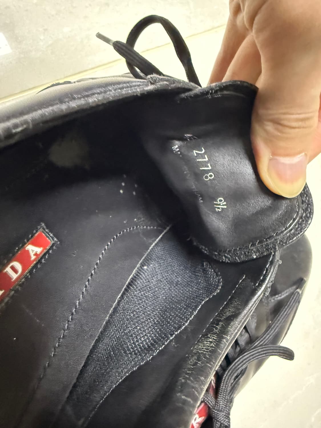 프라다 스포츠 레더 스니커즈 상품이미지5