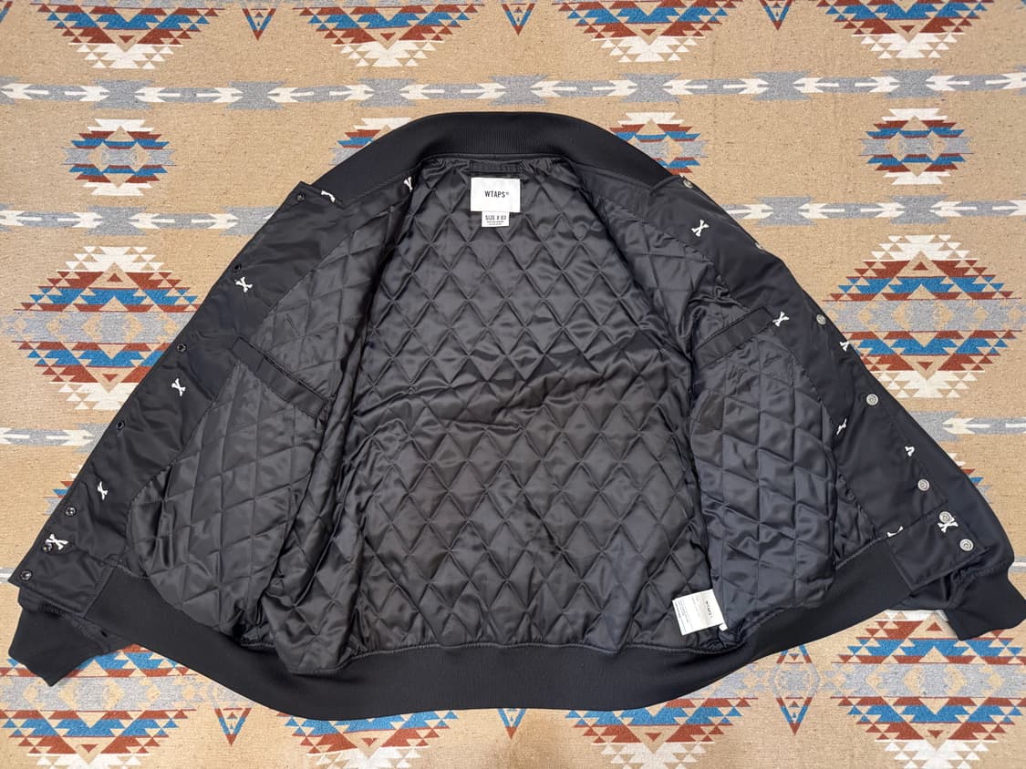 [3][XL] 더블탭스 크로스본 팀 자켓 블랙 상품이미지6