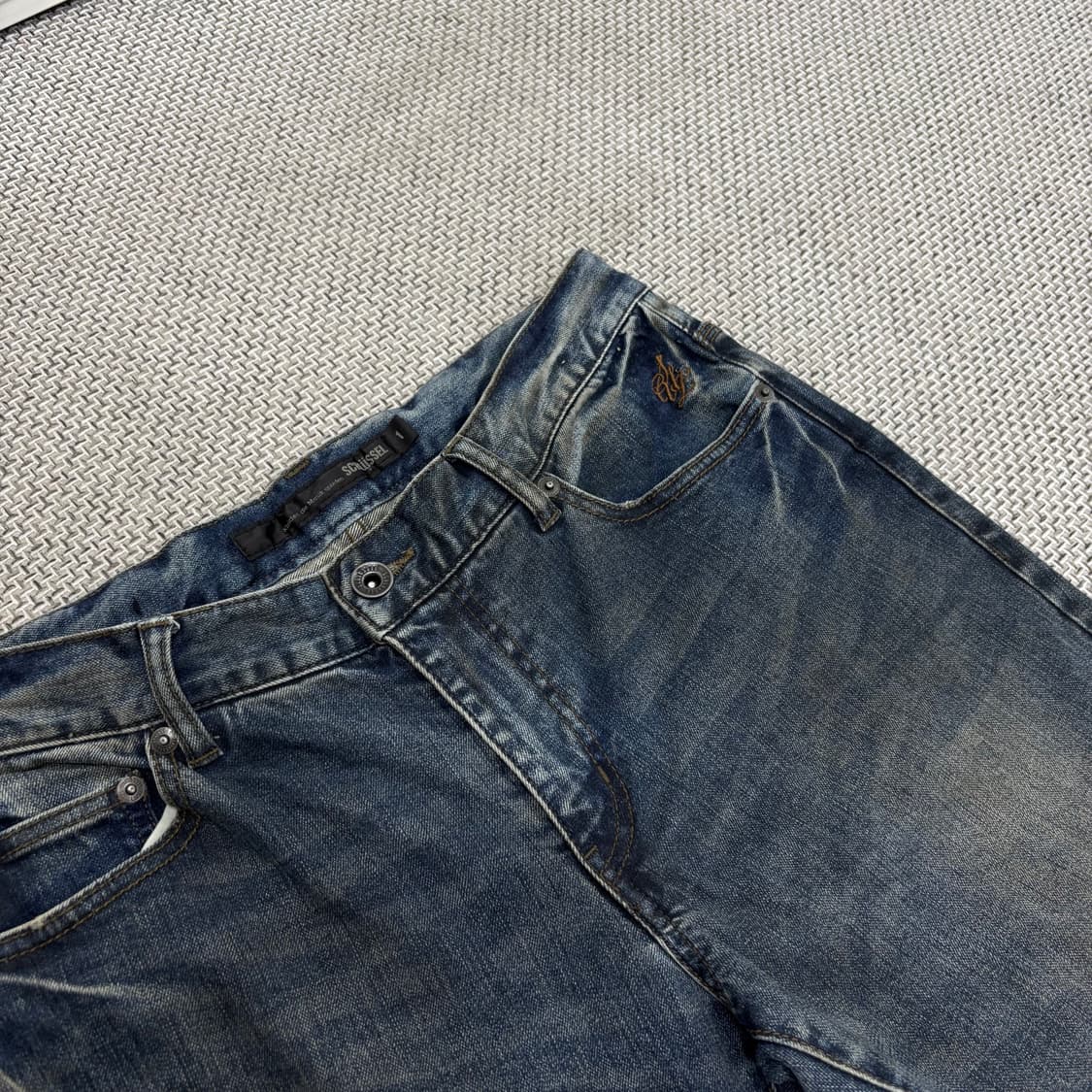 SCHLUSSEL  바이크 워싱 데님팬츠 Slim Fit 상품이미지3