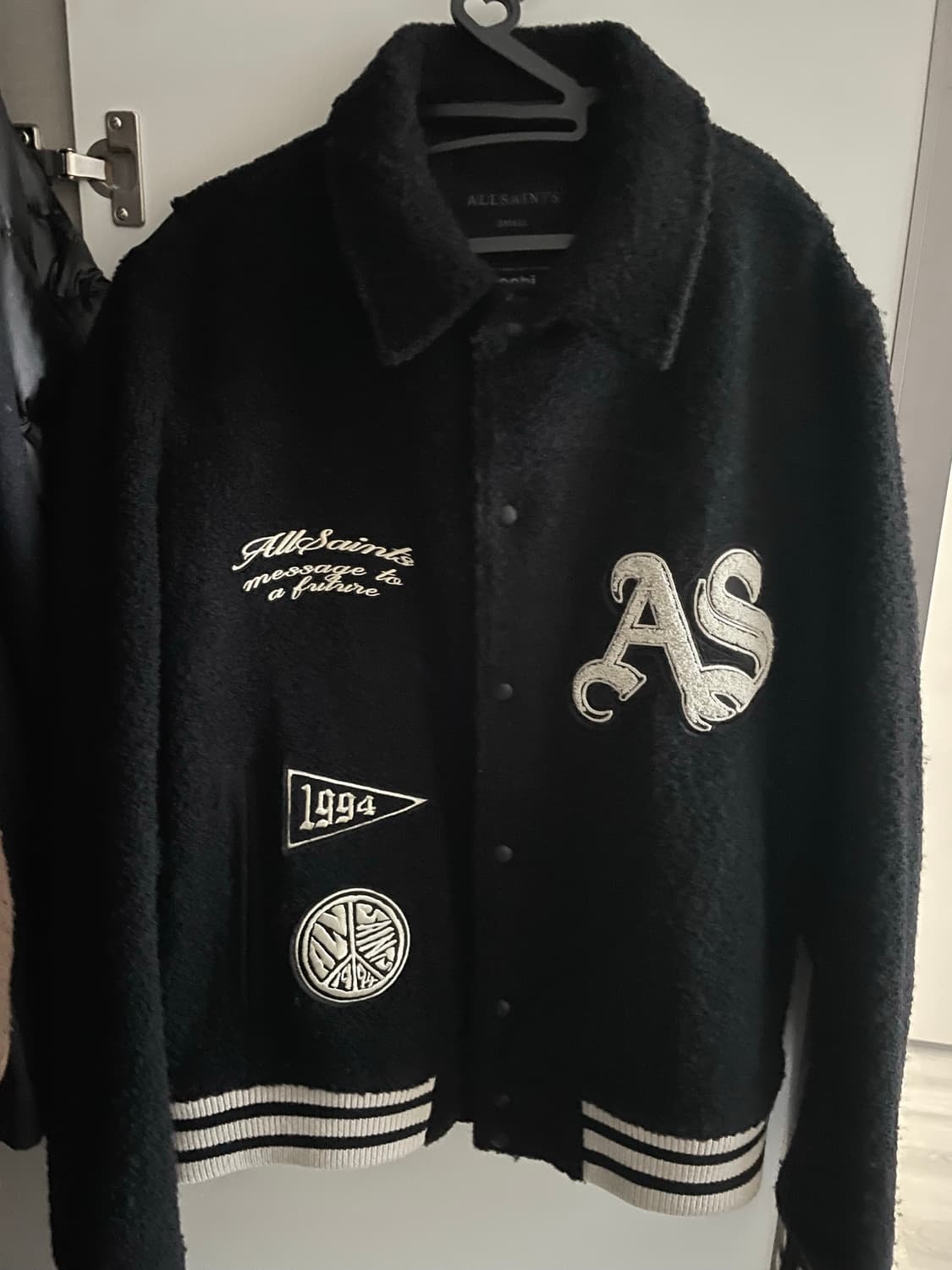 [Allsaints] 퍼 베이스볼 자켓 S 상품이미지1