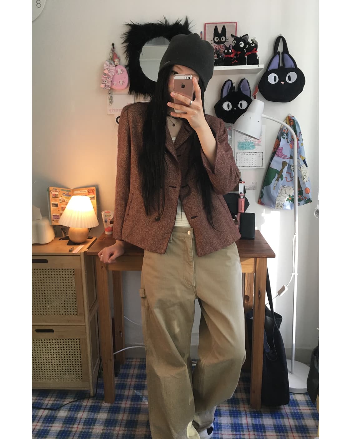 vintage autumn mood double coat brick 상품이미지2