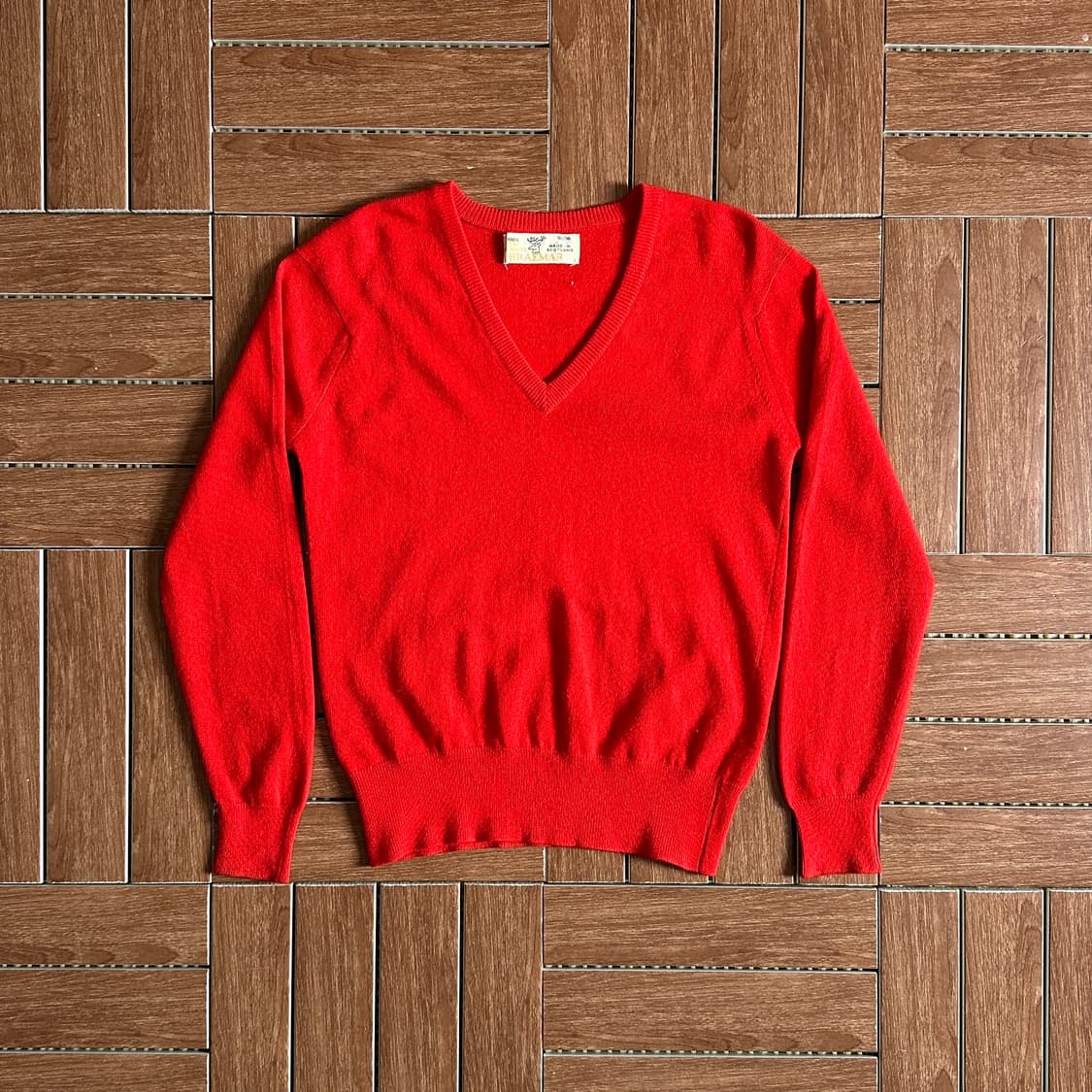80’s Braemar v-neck pure cashmere knit 상품이미지1