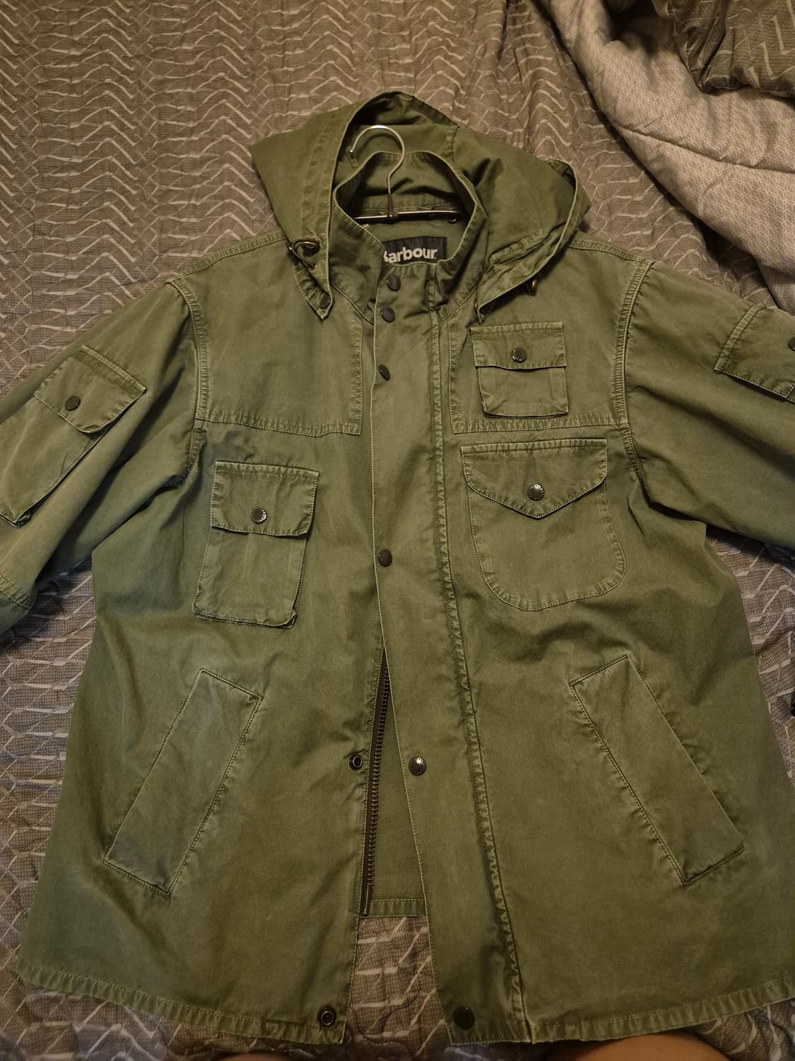 엔지니어드가먼츠 × 바버 코웬 자켓 올리브 M 상품이미지1