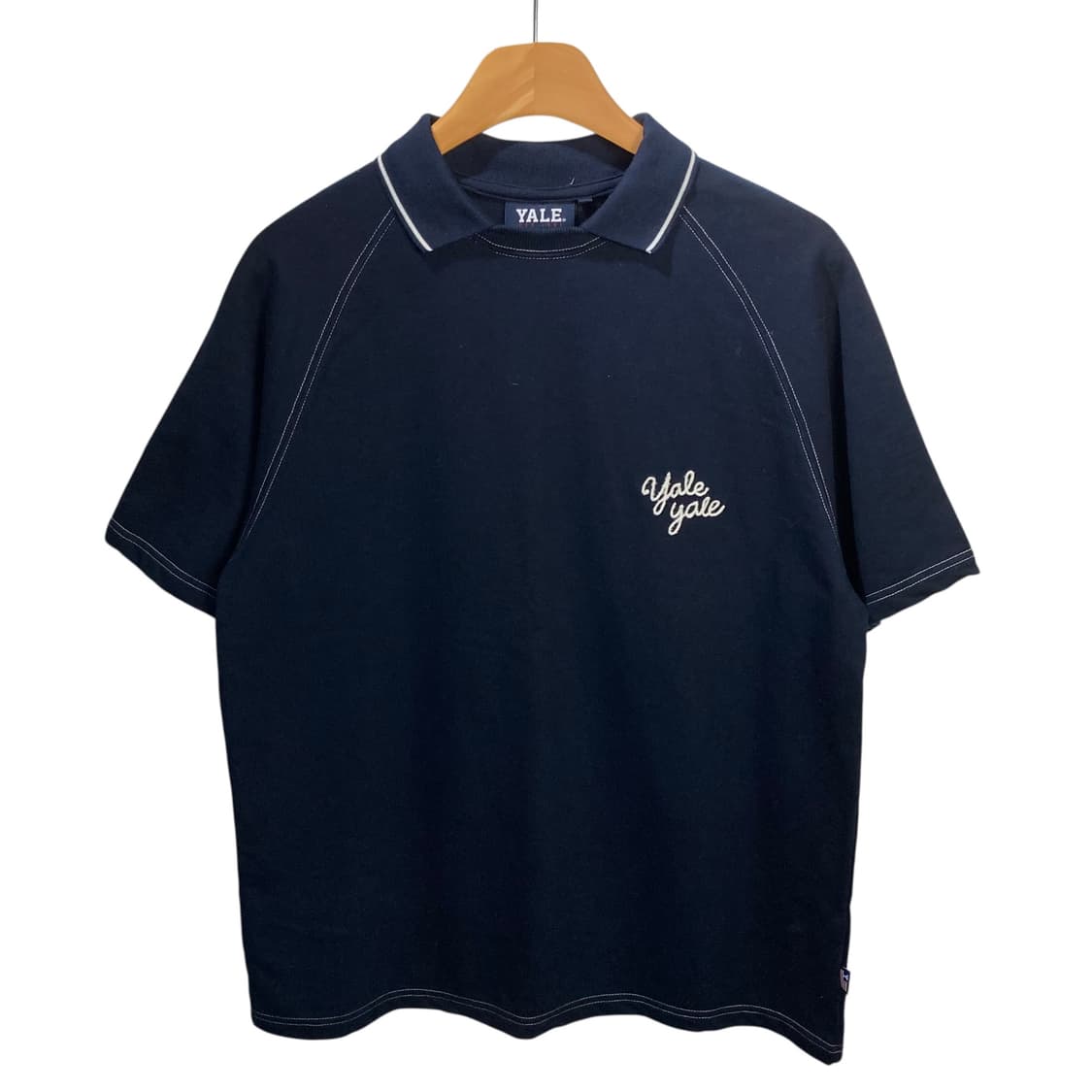 예일 네이비 카라 반팔 상품이미지2