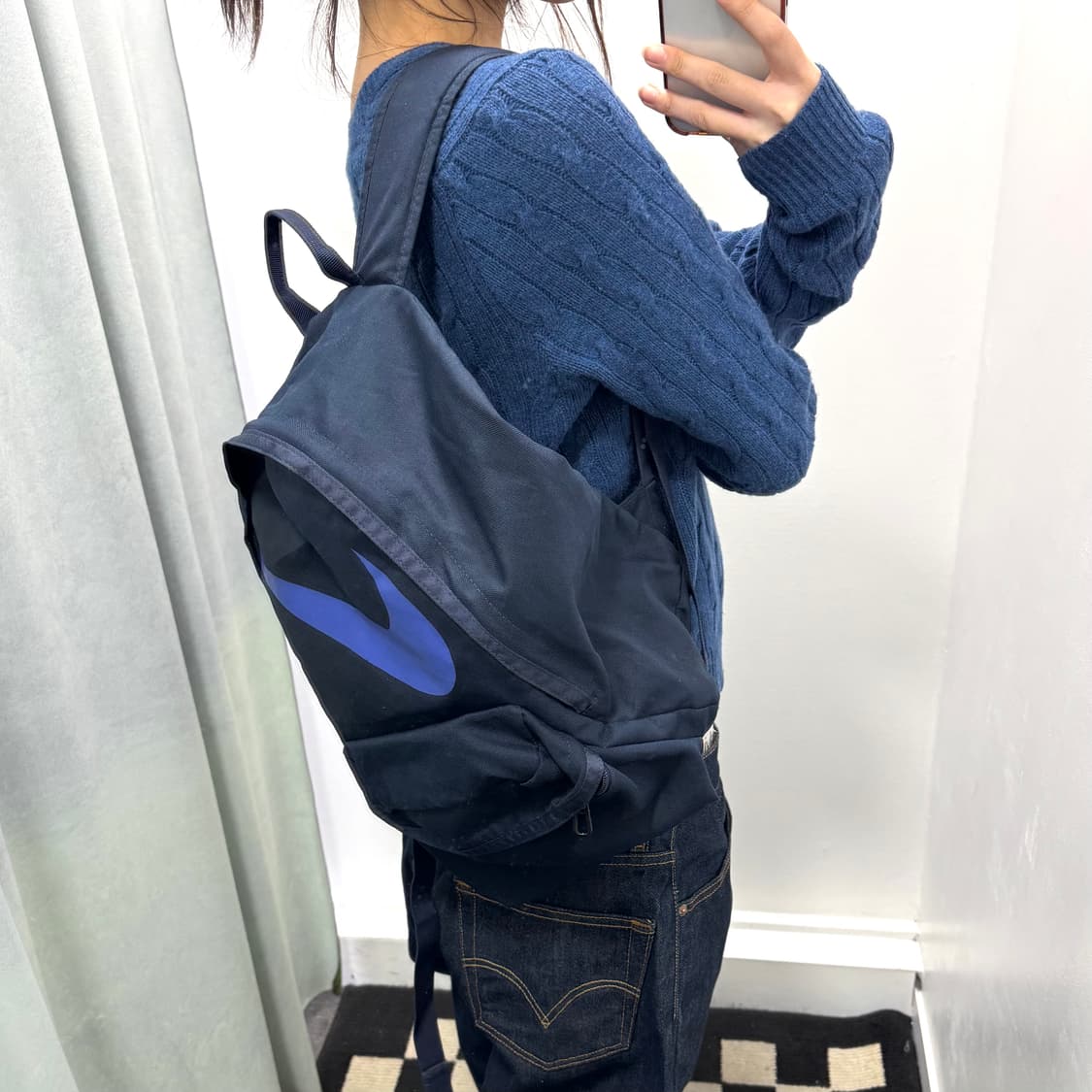 나이키 네이비 로고 백팩 상품이미지1