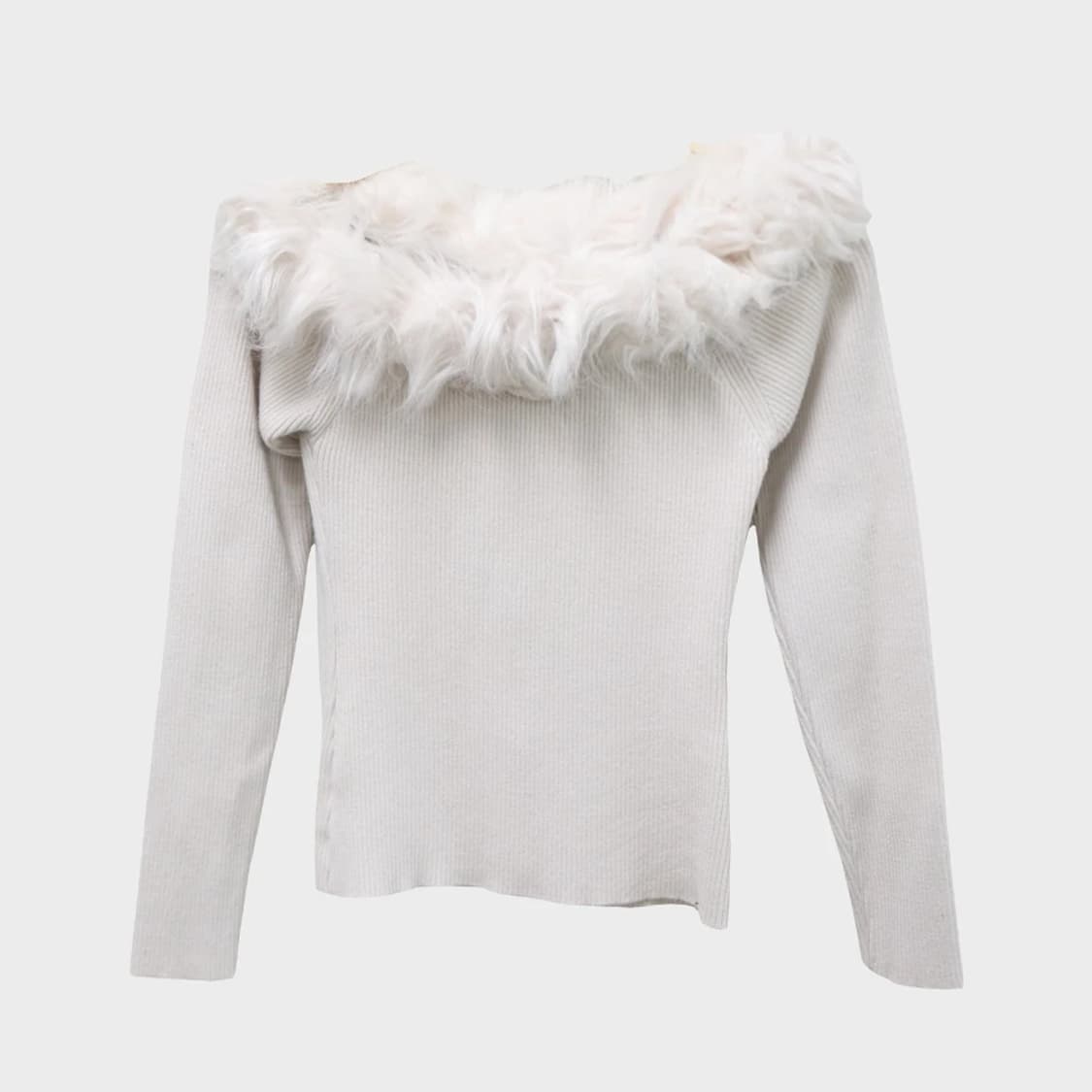 지알엘 오프숄더 퍼 니트 61088 상품이미지1