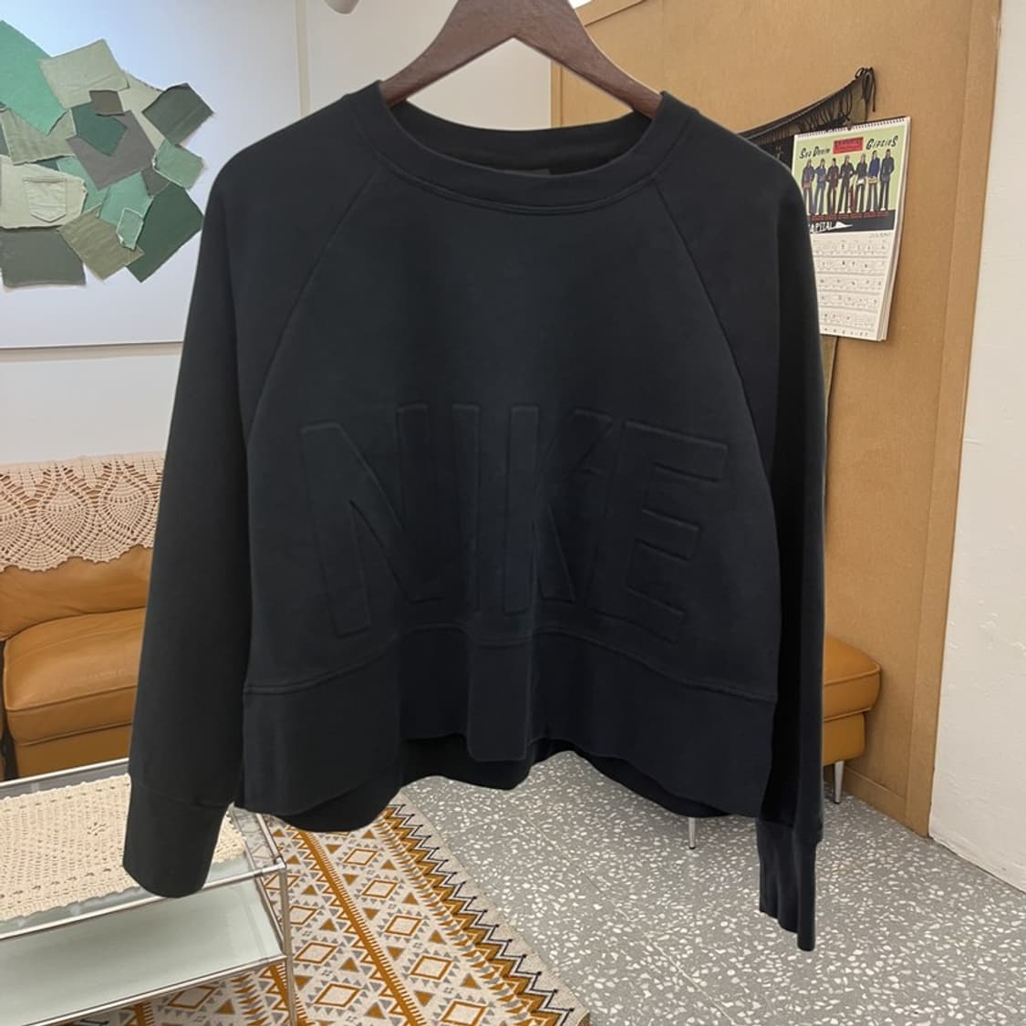 나이키 올드스쿨 드라이핏 아플리케 세미크롭 맨투맨 L C10960 상품이미지3