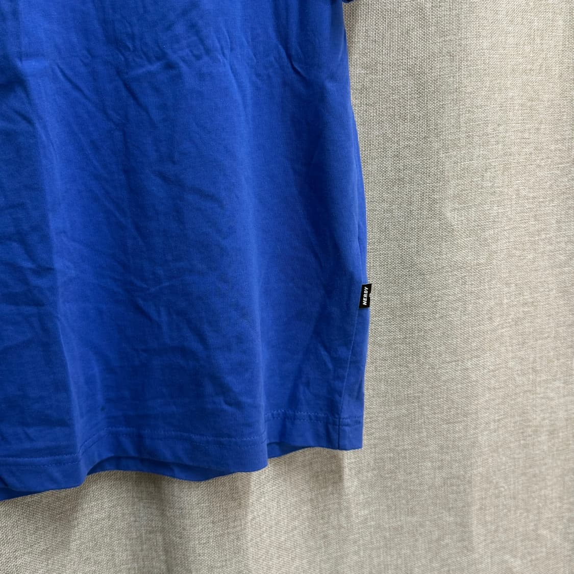 [L/오버핏] 널디(NERDY) 월드와이드 반팔 티셔츠 블루 상품이미지4