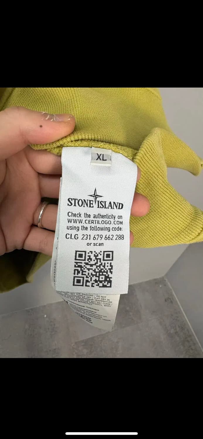 스톤아일랜드 와펜로고 머스타드 스웻셔츠 H1065 상품이미지6