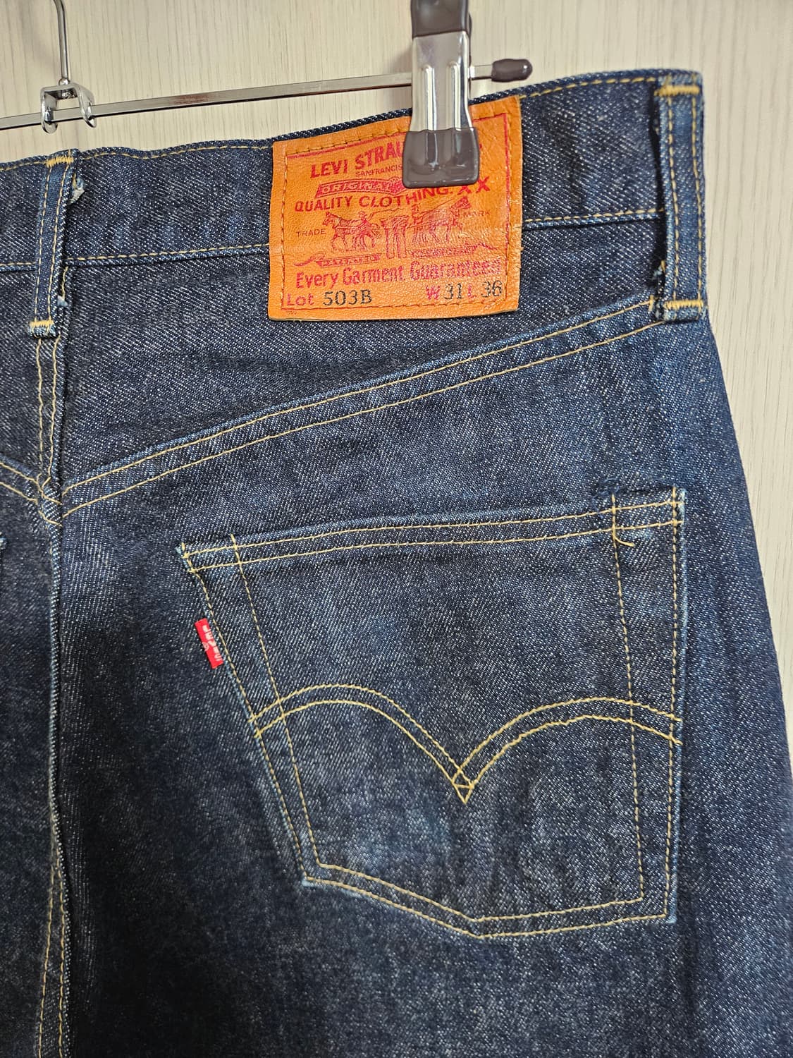 90s jp levis 503 셀비지 빅E 31x36 리바이스 빈티지 상품이미지3