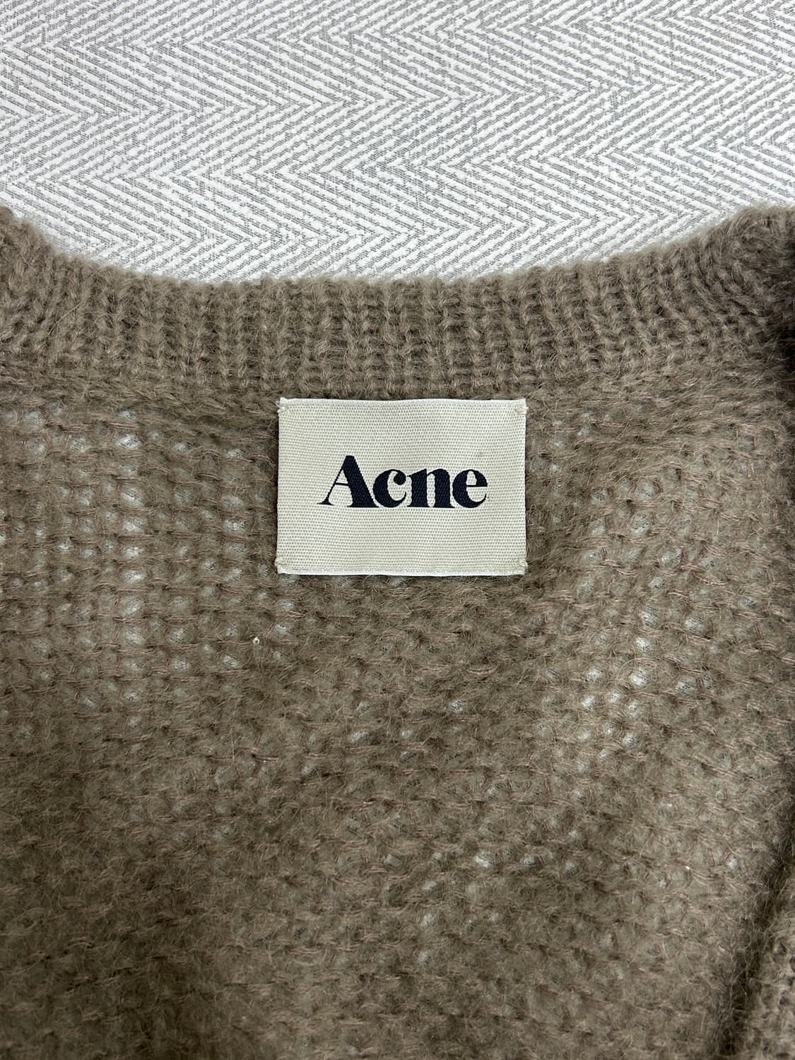 아크네 Acne 모헤어 롱가디건 XS 코코아색 상품이미지6