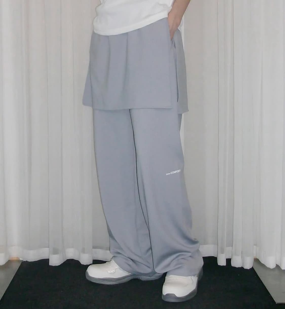 JiCHOI 25-RE1 LAYERED PANTS (GREY) 상품이미지1