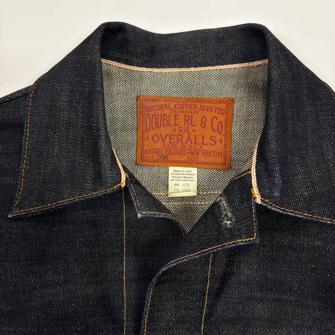 RRL Lot 036 Made in USA 셀비지  상품이미지4