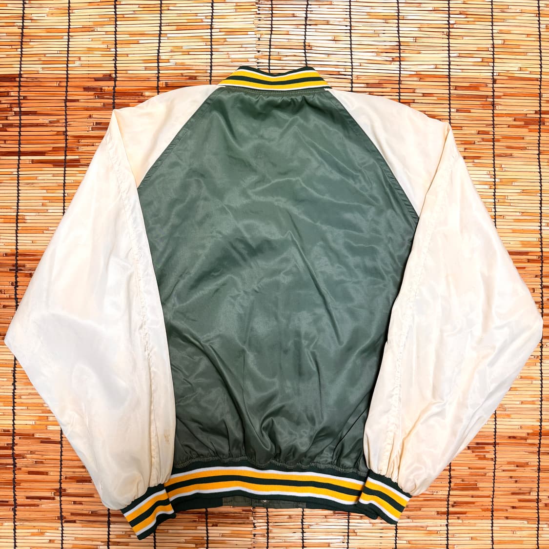 90s 산토리 대장급 아로마 새틴 바시티 자켓 L 상품이미지2