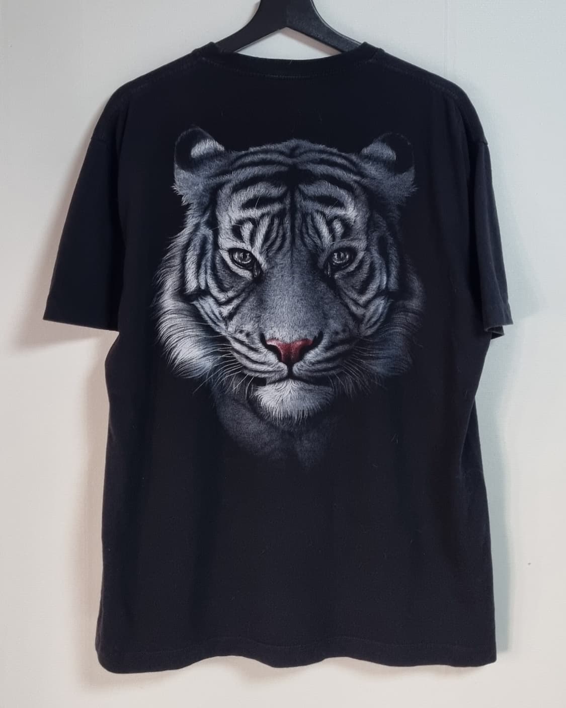 L ) ROCK CHANG 블랙 빈티지 호랑이 반팔티 상품이미지2