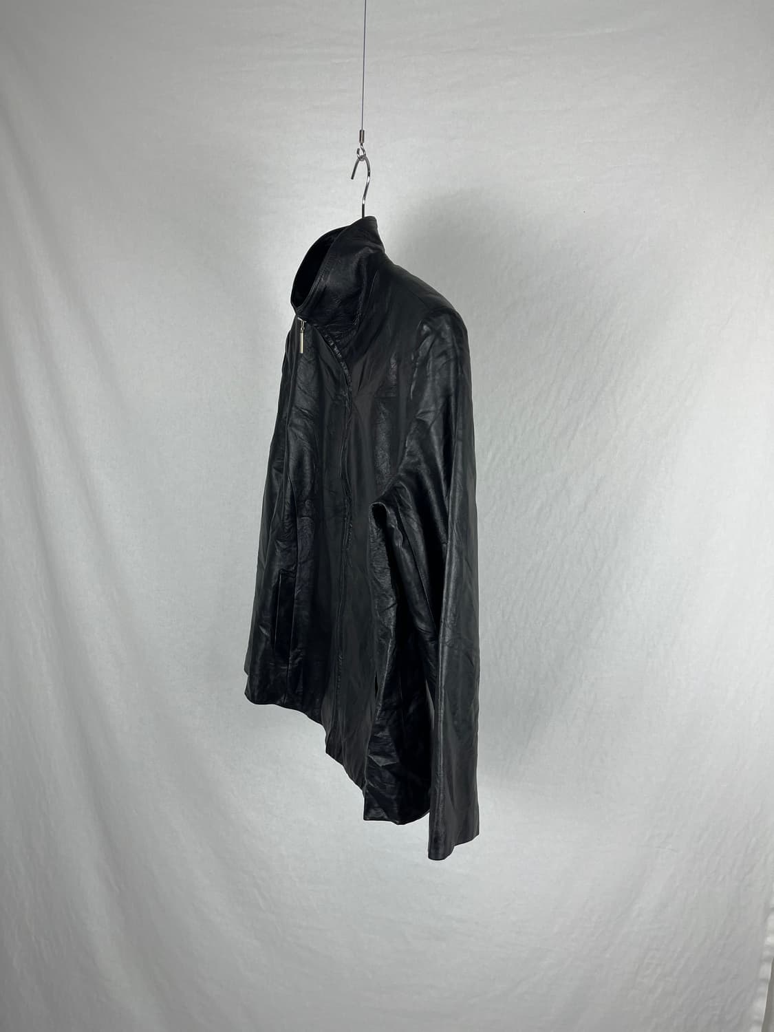 Vintage 양가죽 하이넥 레더자켓 상품이미지2