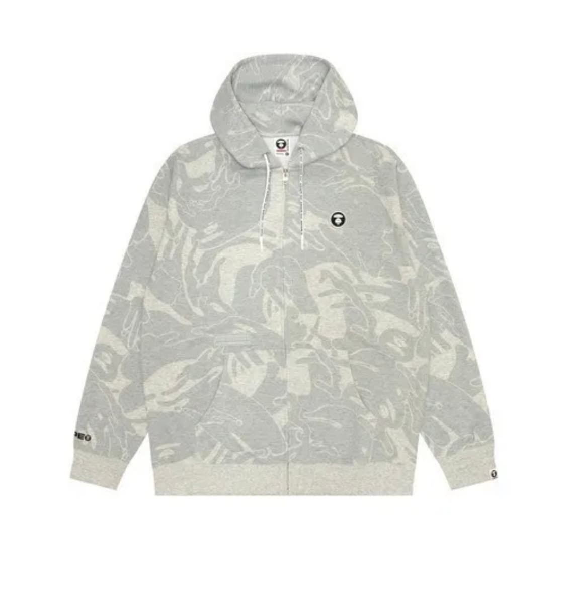 에이프 나우 후드집업 그레이L 상품이미지1