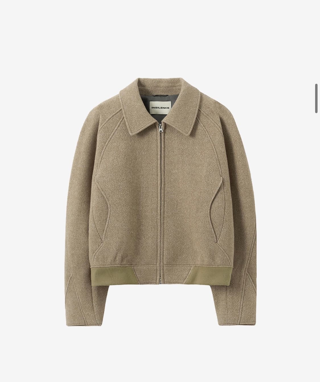 인사일런스 벌룬 크롭 울 블루종 상품이미지2