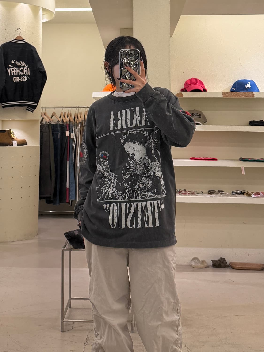 빈티지 아키라 테츠오 프린팅 롱슬리브 U1366 상품이미지1