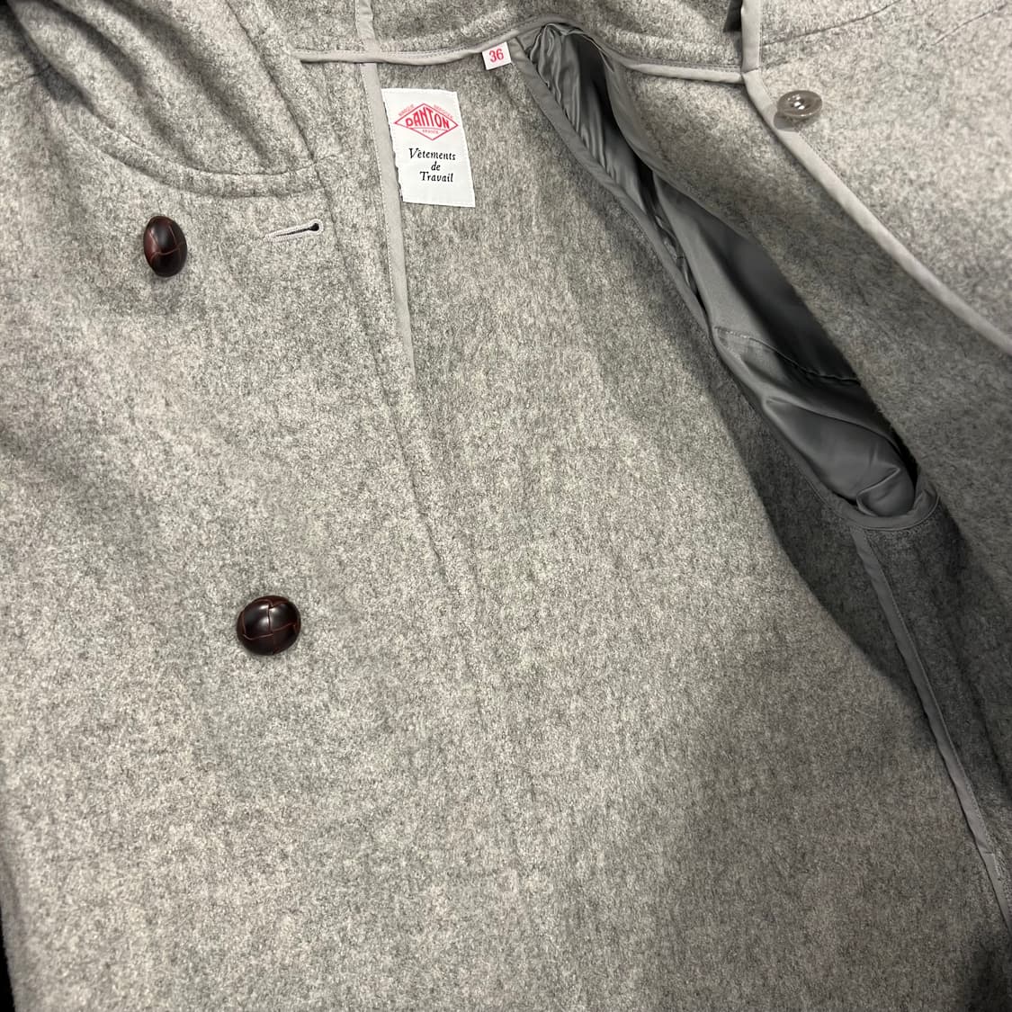 DANTON 단톤 여성 후드 울 코트 (k28) 상품이미지9