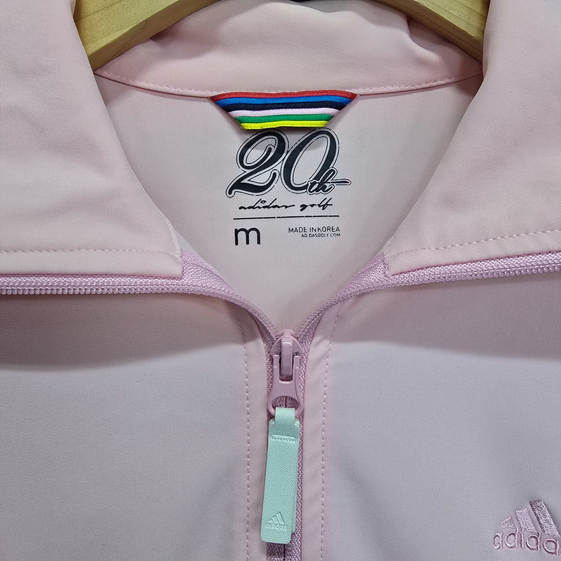 아디다스 20주년 딸기우유 핑크 져지 트랙탑 M 상품이미지4