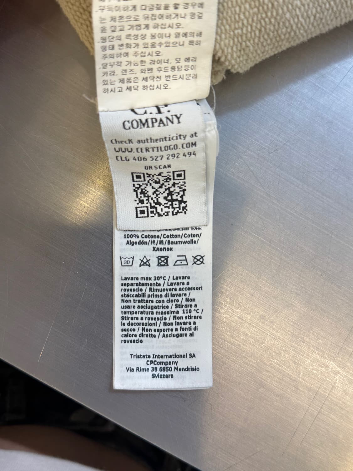 씨피 컴퍼니 가먼트 다잉 크루넥 맨투맨 상품이미지6