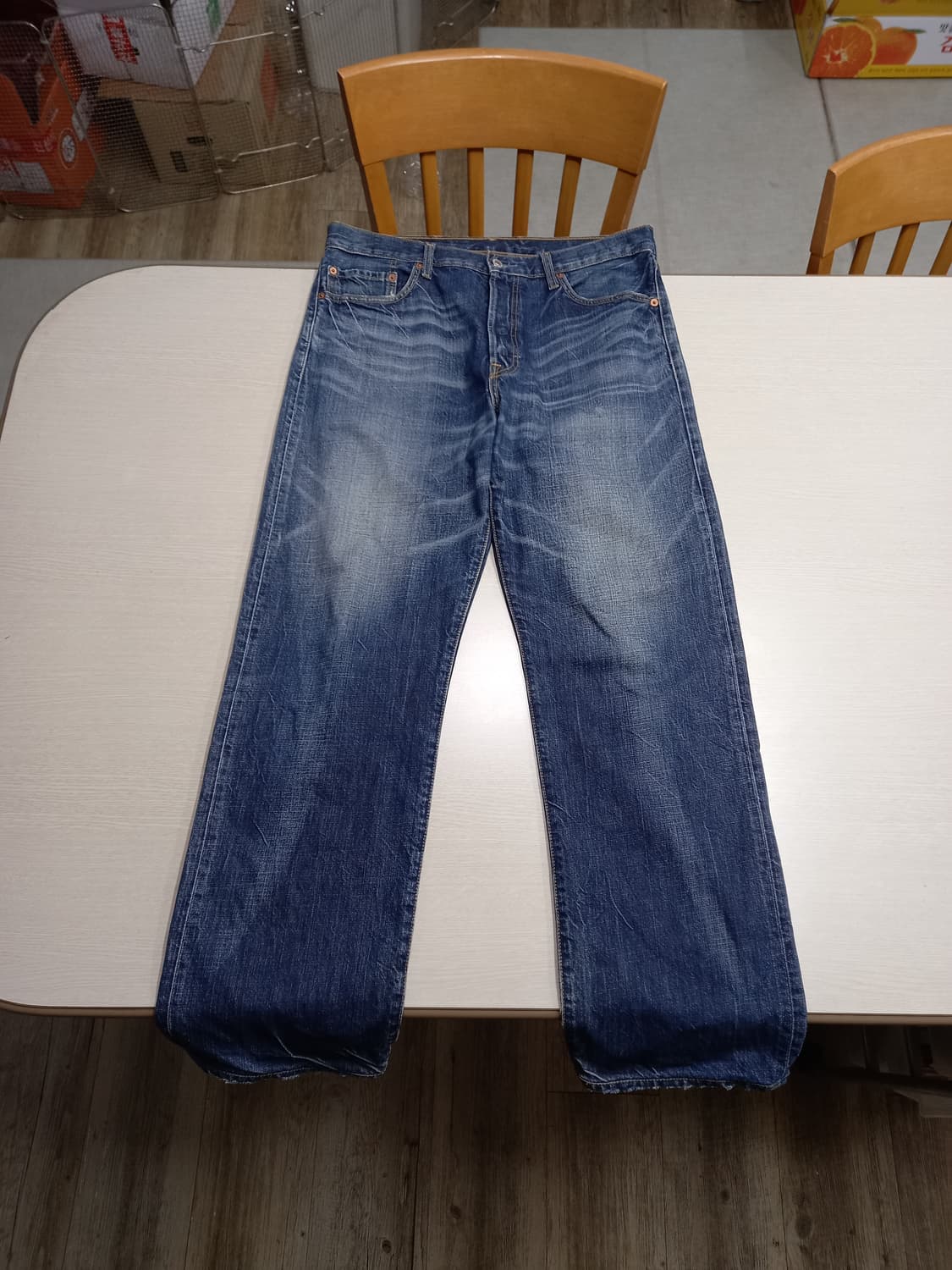 34 07's 리바이스501 워싱 일자진 34-555 상품이미지1