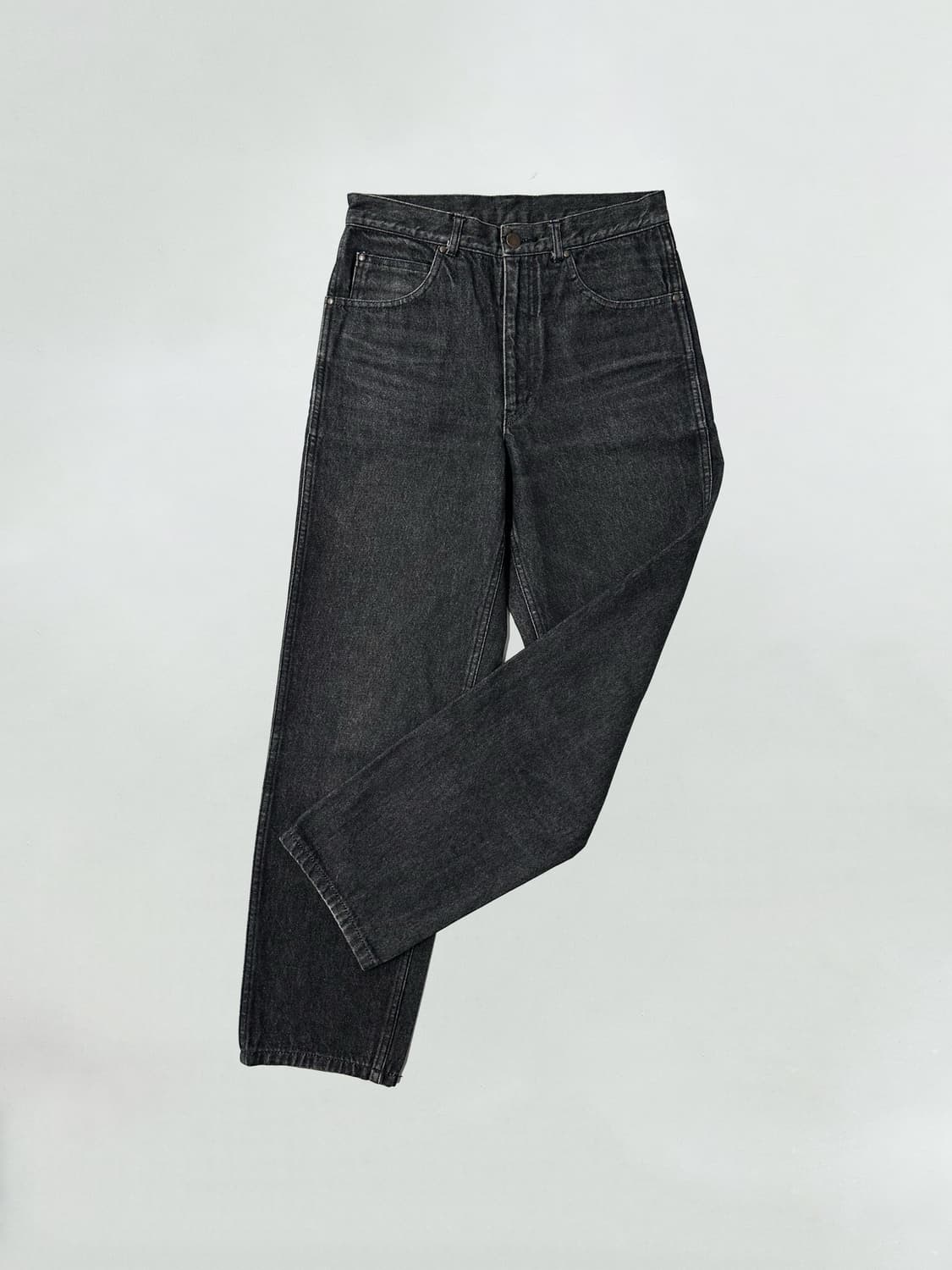 꼼데가르송 옴므 레더탭 흑청 데님팬츠 상품이미지5